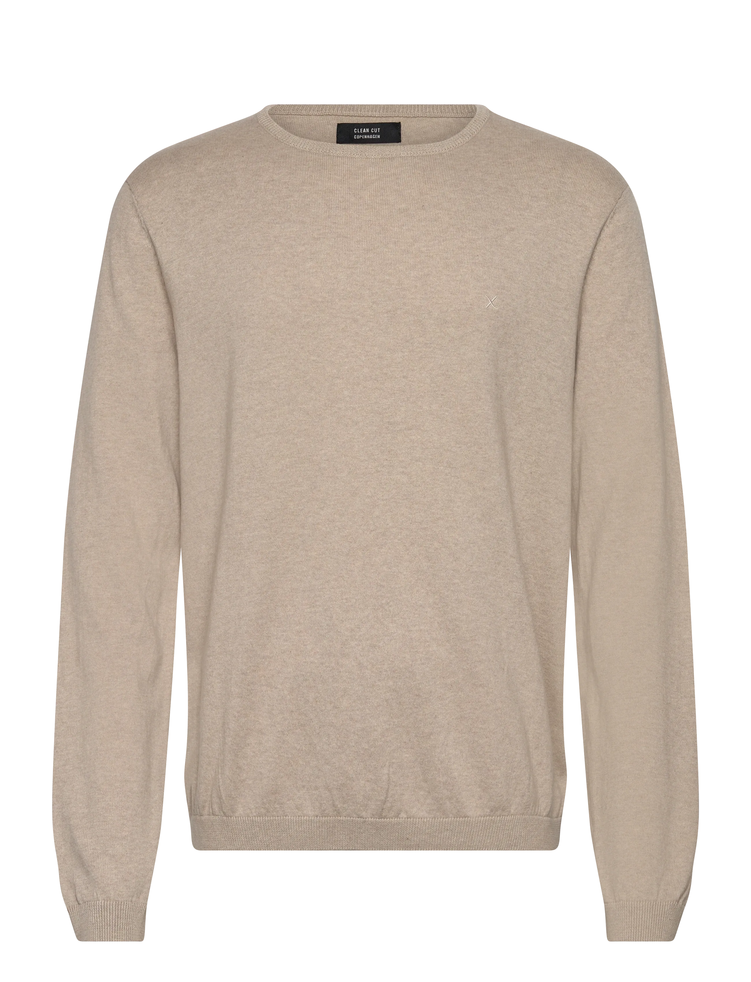 CLEAN CUT COPENHAGEN Claude Crewneck Knit Beige - M - Herren