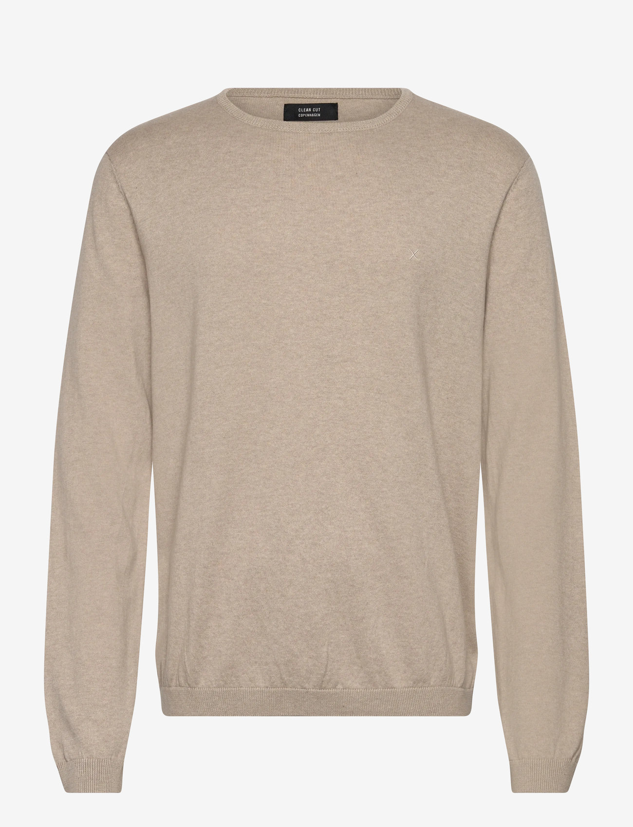 Clean Cut Copenhagen - Claude crewneck knit - pyöreäaukkoiset - ecru melange - 1