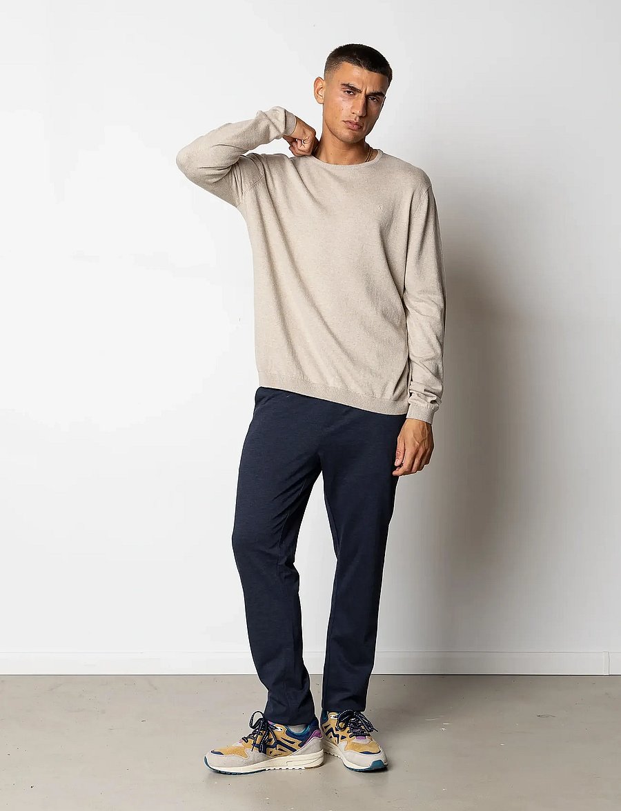 Clean Cut Copenhagen - Claude crewneck knit - Ümara kaelusega - ecru melange - 3