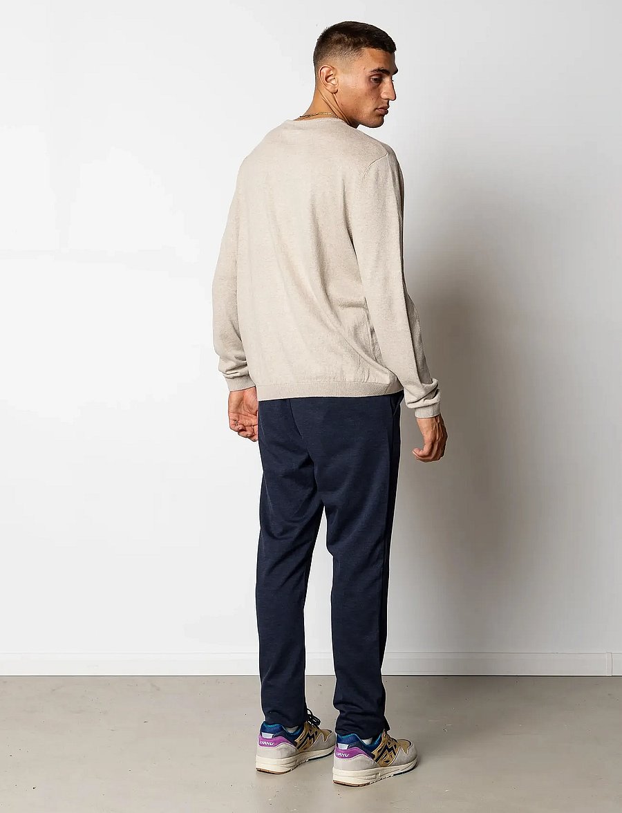 Clean Cut Copenhagen - Claude crewneck knit - Ümara kaelusega - ecru melange - 4