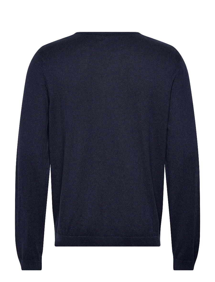 Clean Cut Copenhagen - Claude crewneck knit - round necks - navy melange - 2