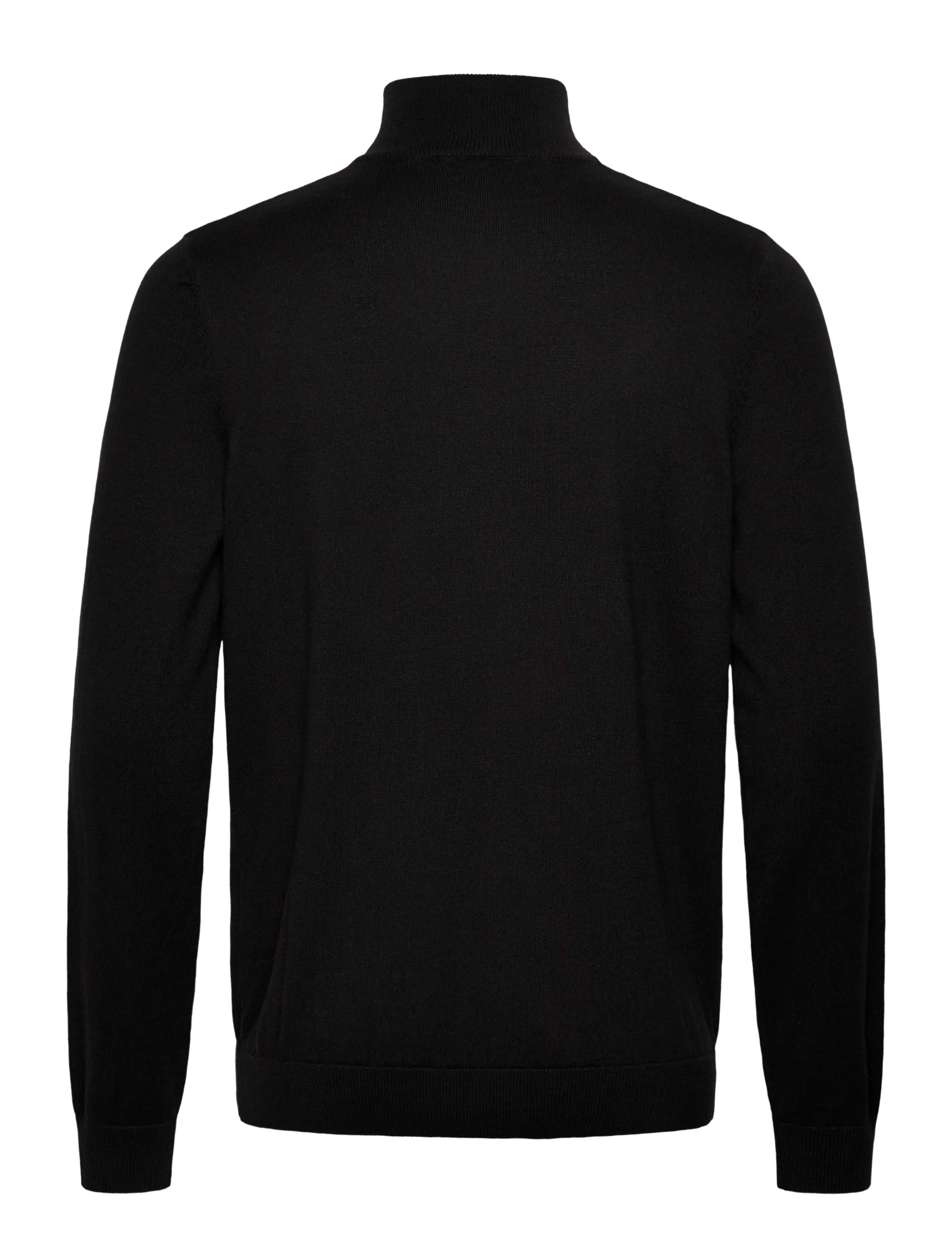 Clean Cut Copenhagen - Claude half-zip knit - halfzip strik - black - 2