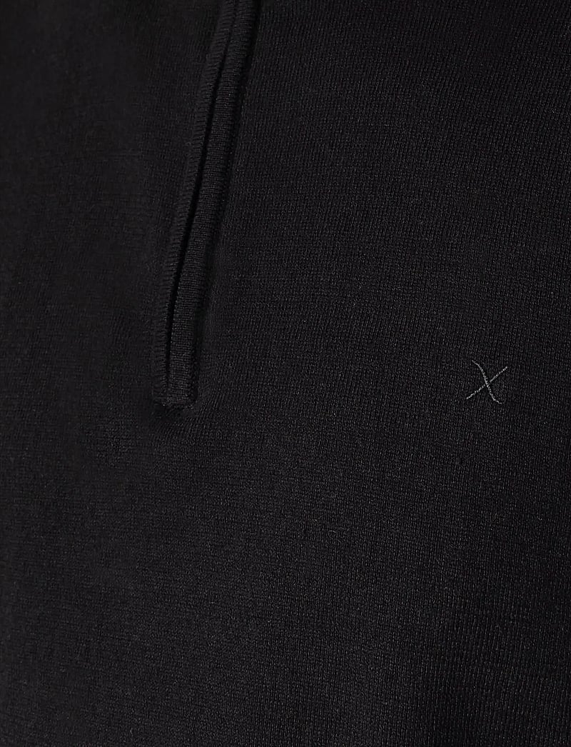 Clean Cut Copenhagen - Claude half-zip knit - half zip-tröjor - black - 5