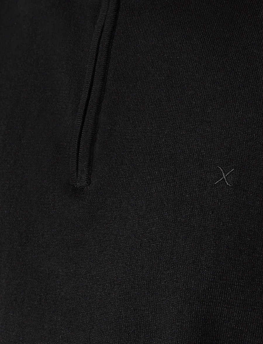 Clean Cut Copenhagen - Claude half-zip knit - half zip jumpers - black - 5