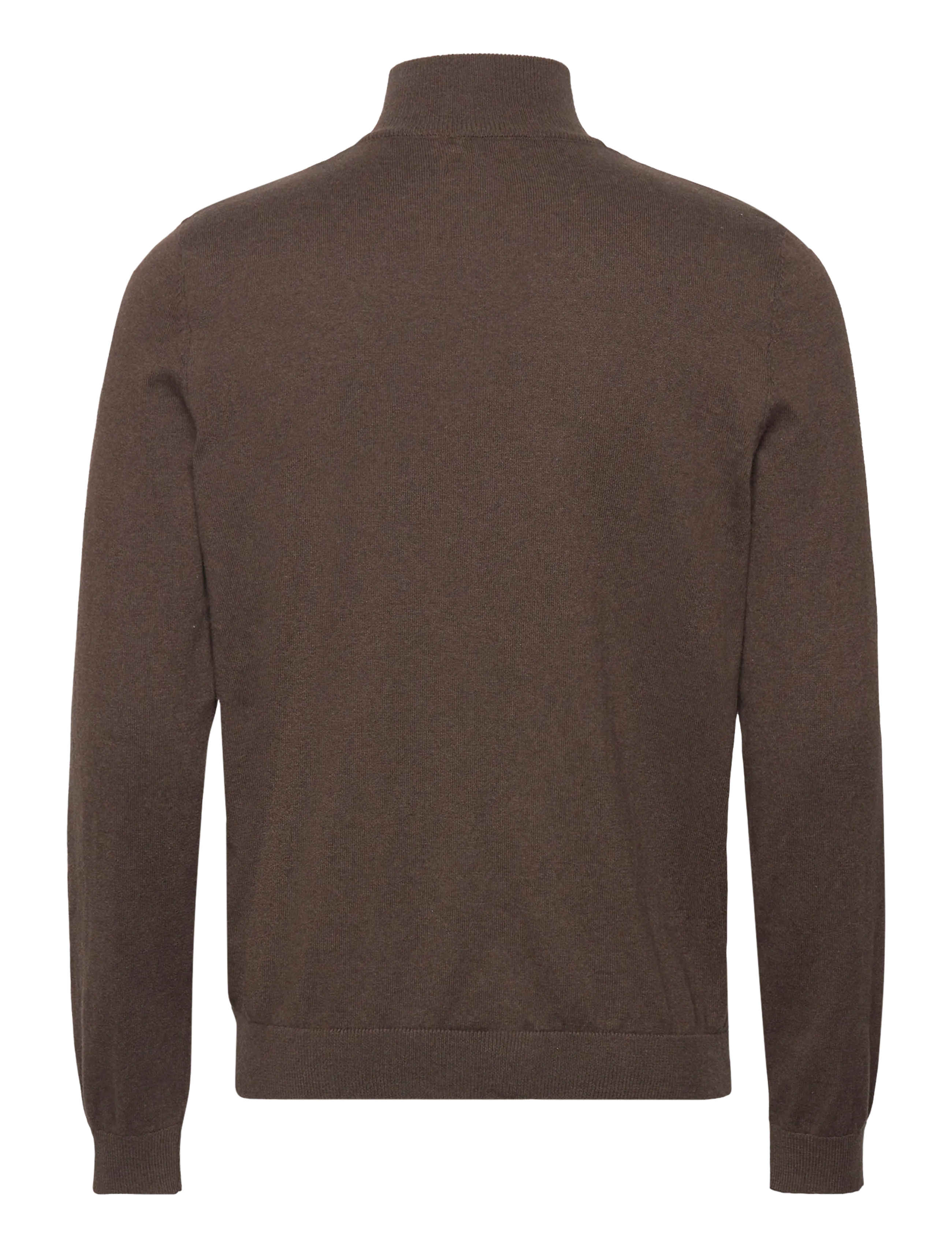 Clean Cut Copenhagen - Claude half-zip knit - strik - brown melangÈ - 2