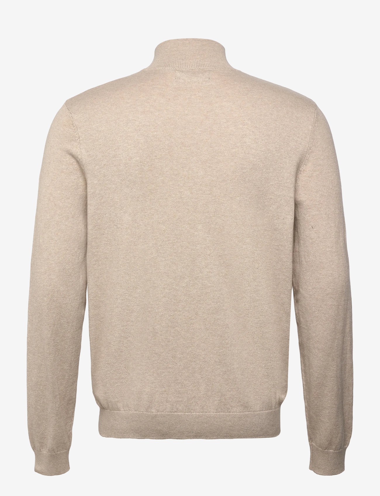 Clean Cut Copenhagen - Claude half-zip knit - efterårstøj - ecru melange - 1