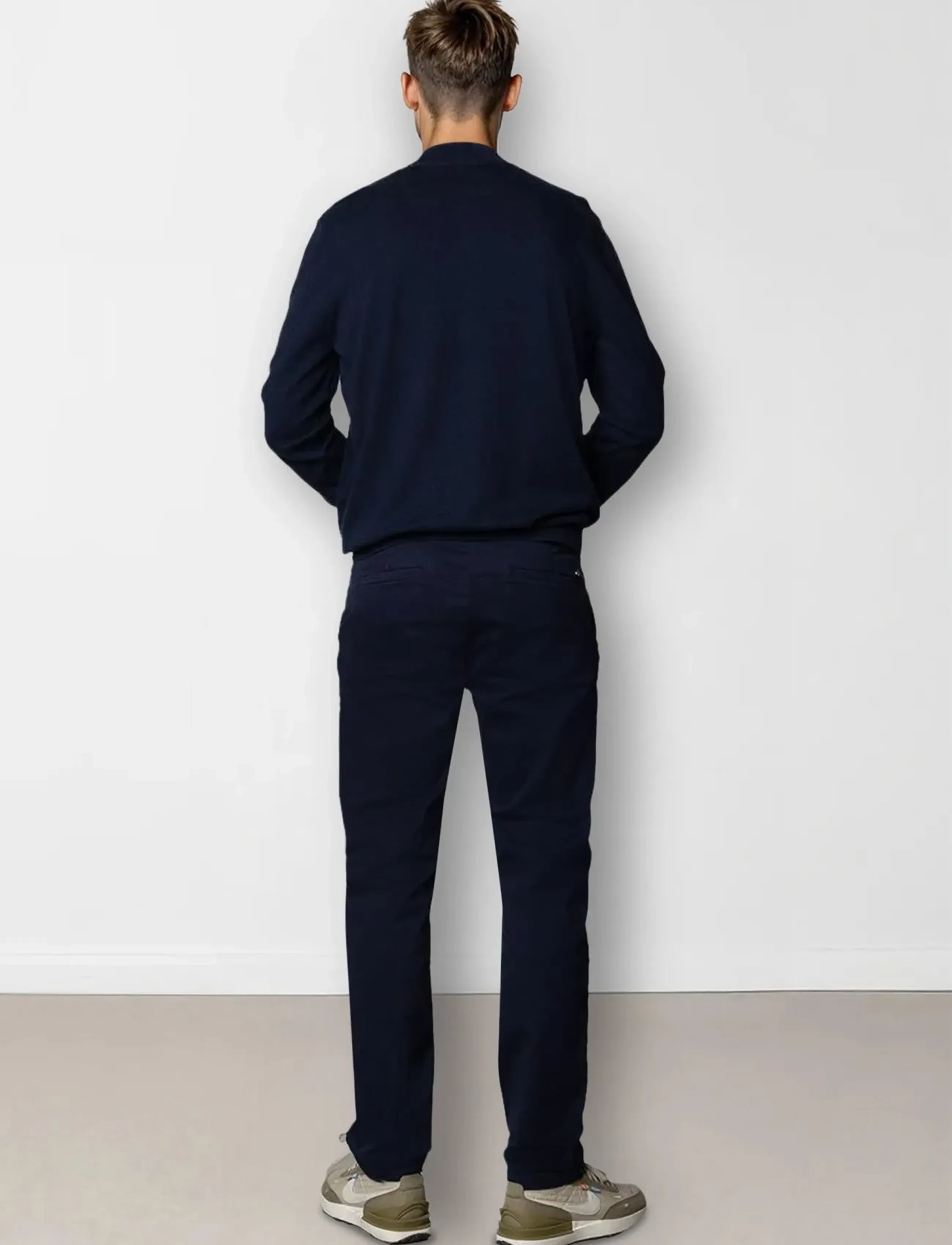 Clean Cut Copenhagen - Claude half-zip knit - pullover mit halbem reißverschluss - navy melange - 4