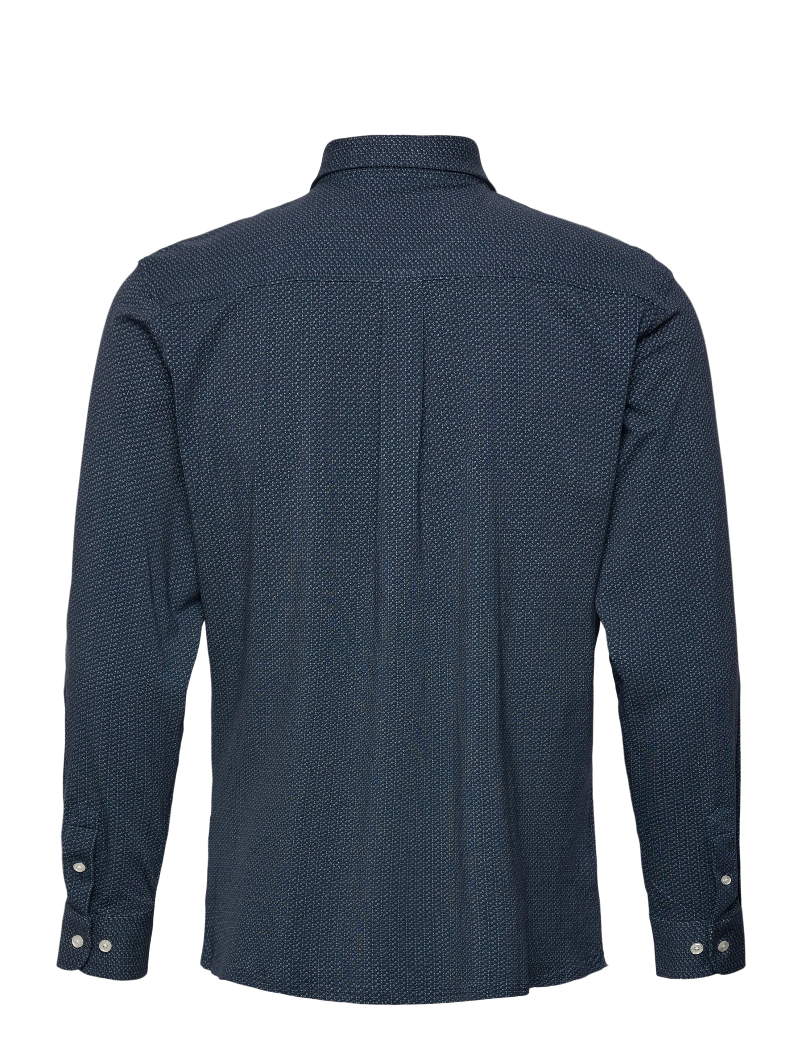 Clean Cut Copenhagen - Clean Formal AOP Stretch Shirt L/S - formelle skjorter - navy - 2