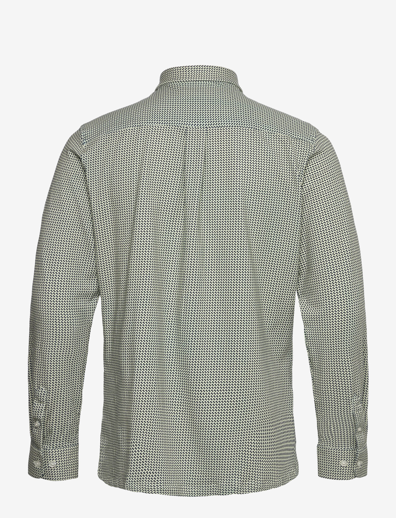 Clean Cut Copenhagen - Clean Formal AOP Stretch Shirt L/S - formal shirts - white - 2