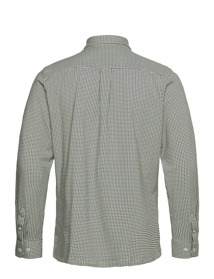 Clean Cut Copenhagen - Clean Formal AOP Stretch Shirt L/S - formālie krekli - white - 2