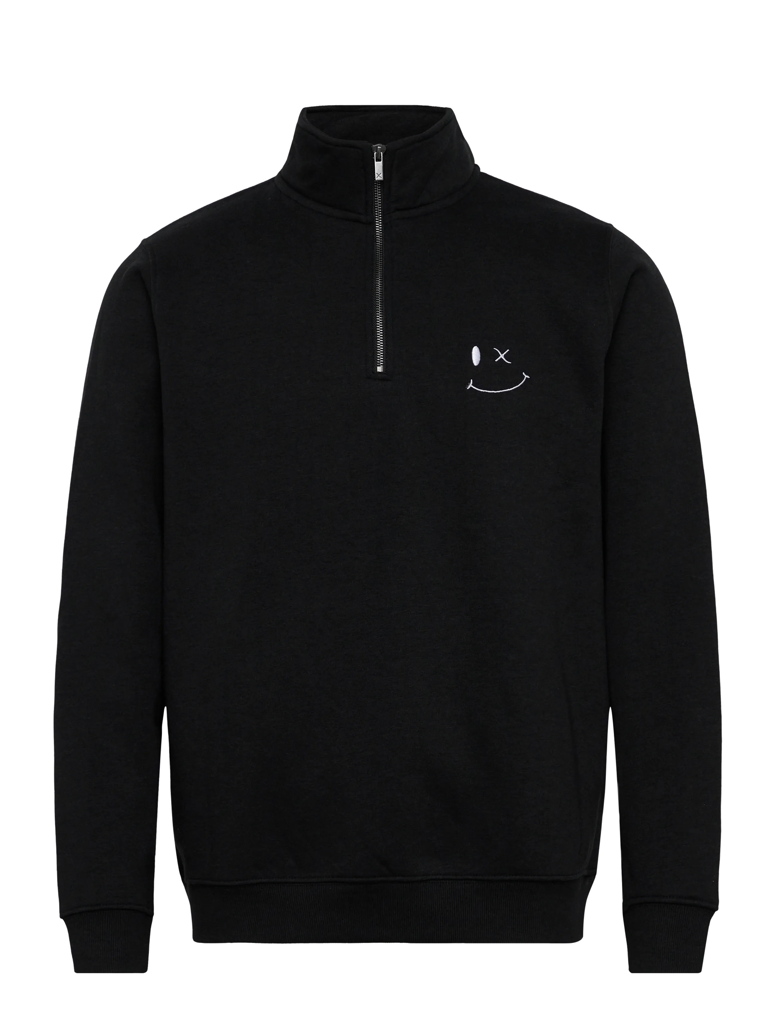Clean Cut Copenhagen Patrick half-zip sweatshirt - Clean Cut Copenhagen - BLACK / black