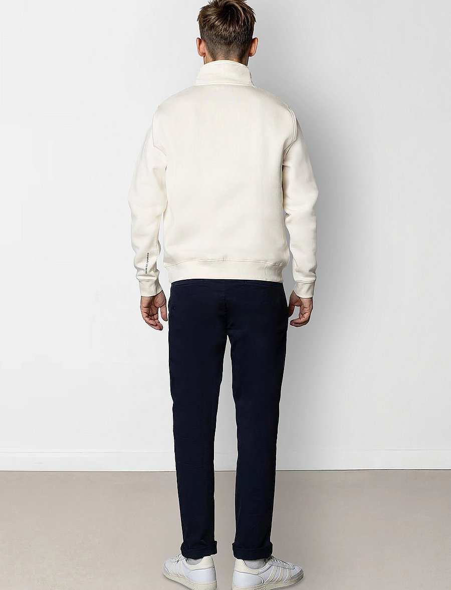Clean Cut Copenhagen - Patrick half-zip sweatshirt - kollektioner - ecru - 5