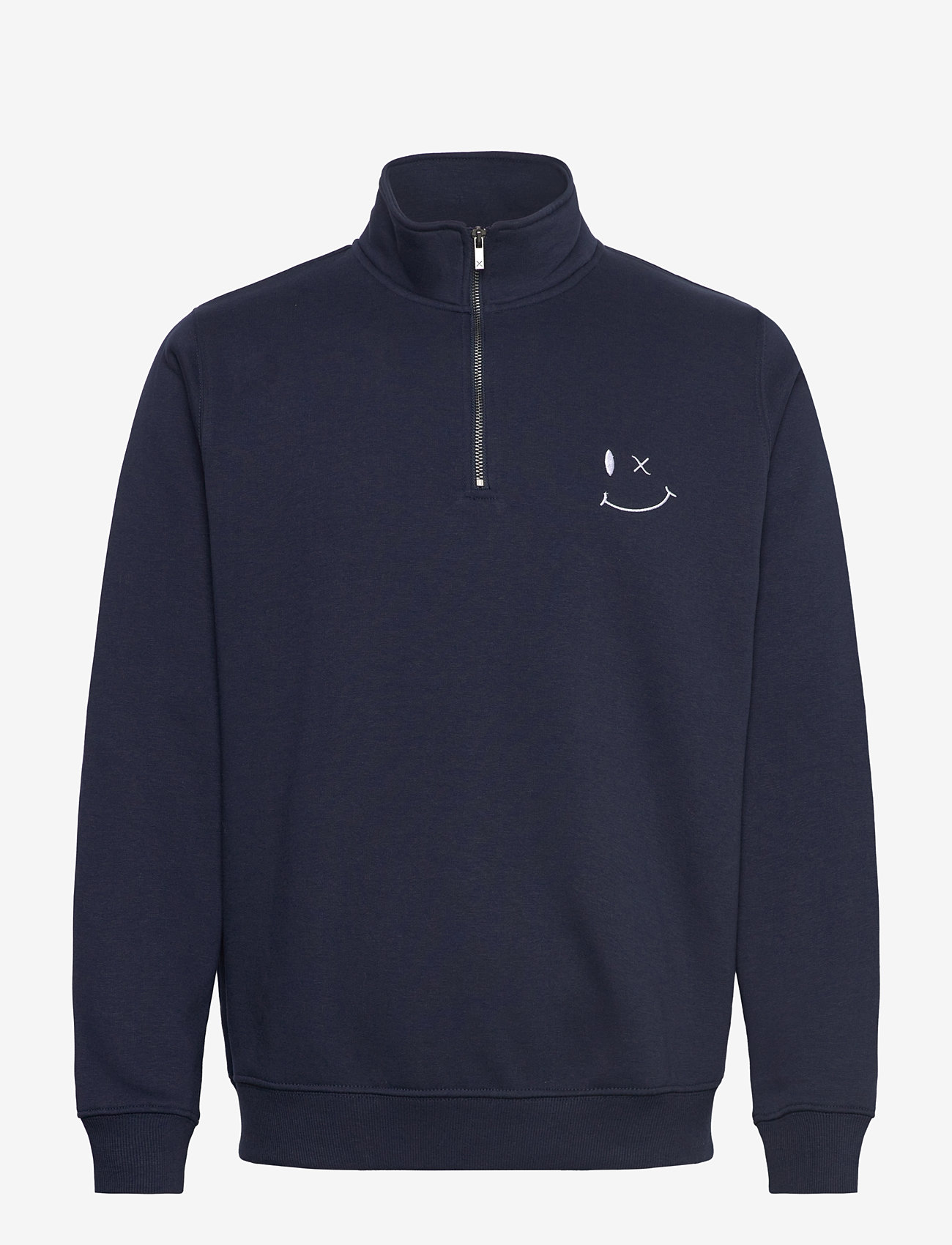 Clean Cut Copenhagen - Patrick half-zip sweatshirt - kolekcijos - navy - 1