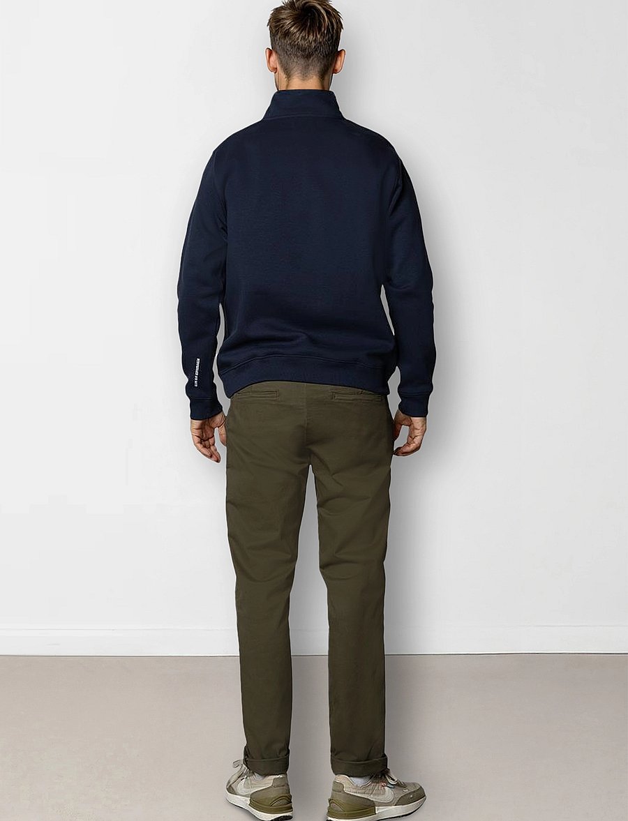 Clean Cut Copenhagen - Patrick half-zip sweatshirt - kolleksjoner - navy - 5