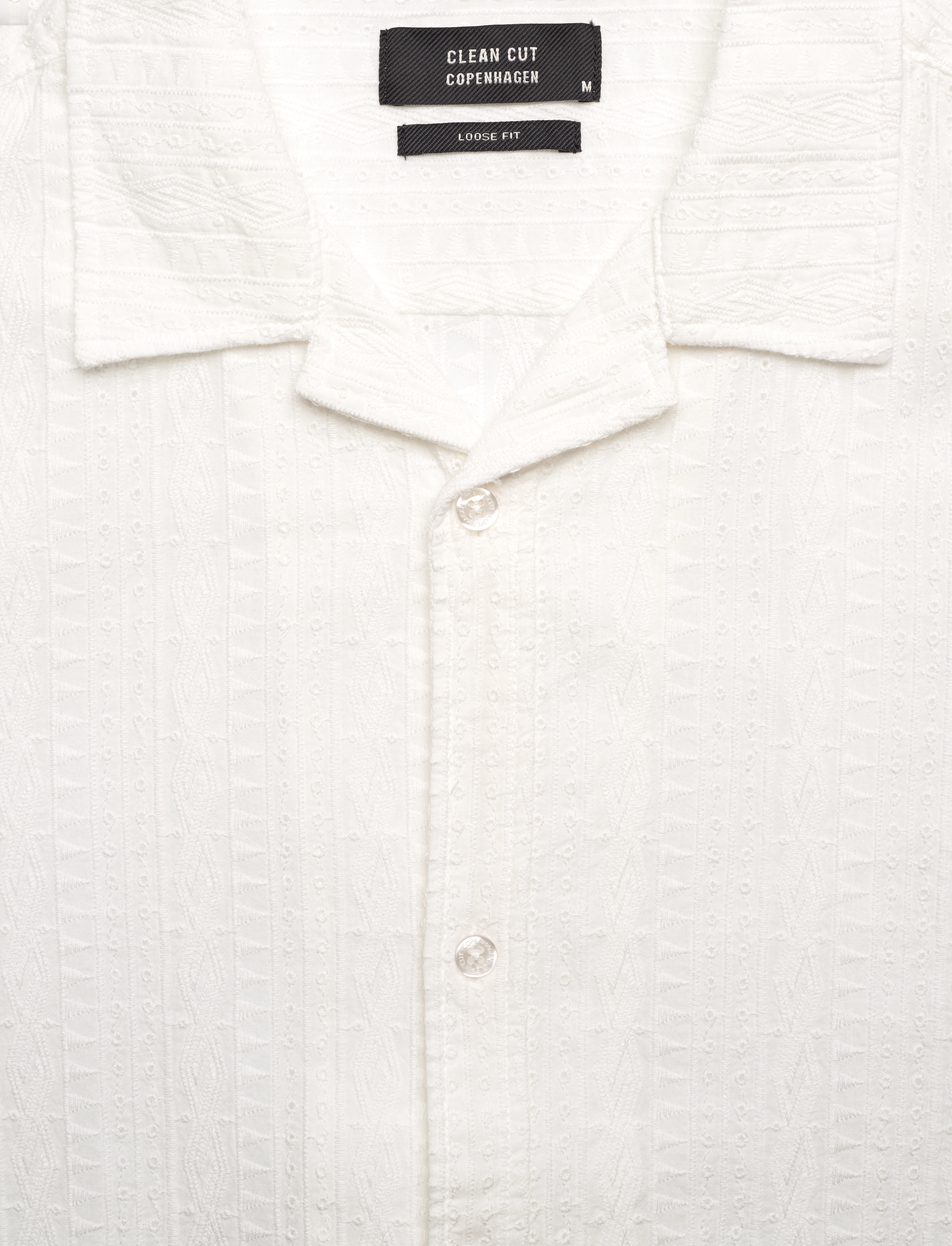 Clean Cut Copenhagen - Bowling Bob shirt SS - kurzarmhemden - white - 5