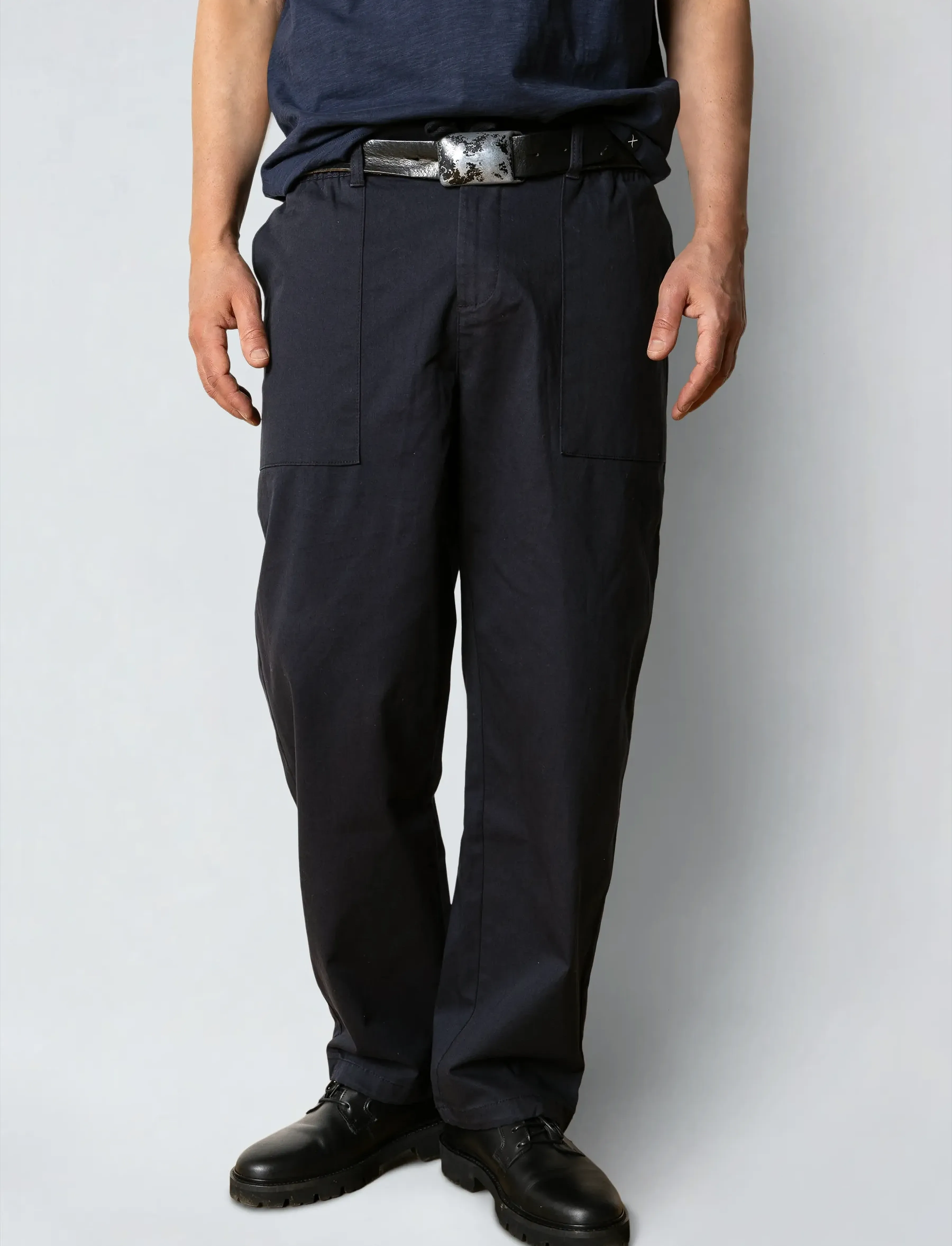 Clean Cut Copenhagen Madrid Oakland pants - Kläder - NAVY / black