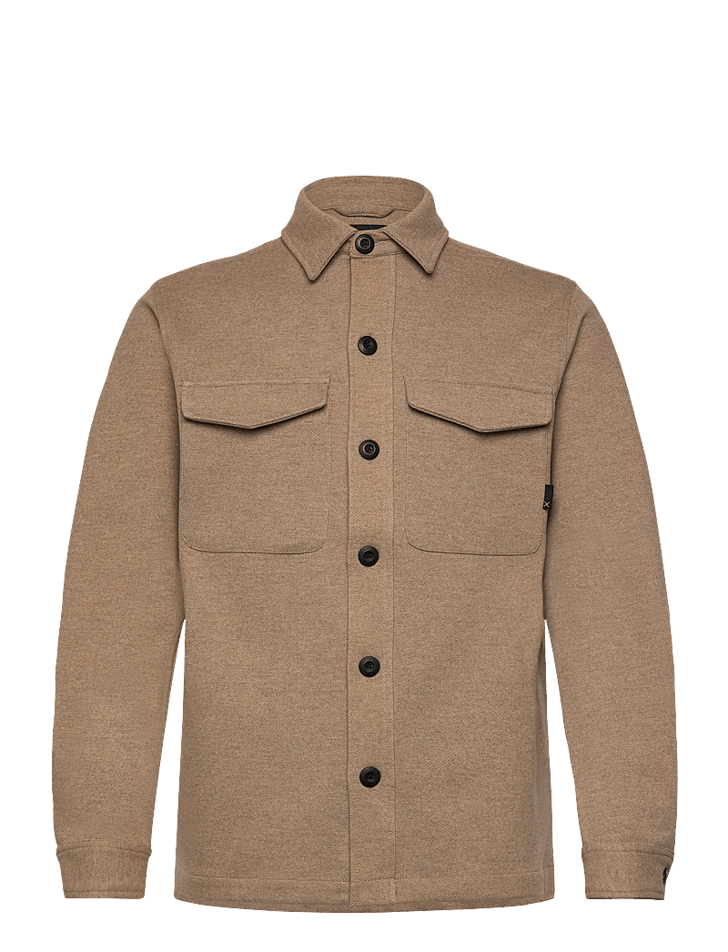 Clean Cut Copenhagen - Ayden overshirt - kolekcje - brindle beige melange - 1