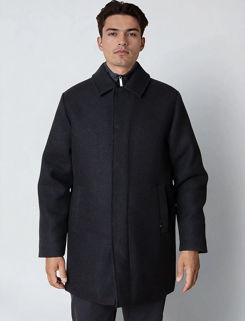 Clean Cut Copenhagen - Hasting wool coat - wool coats - dark navy - 0