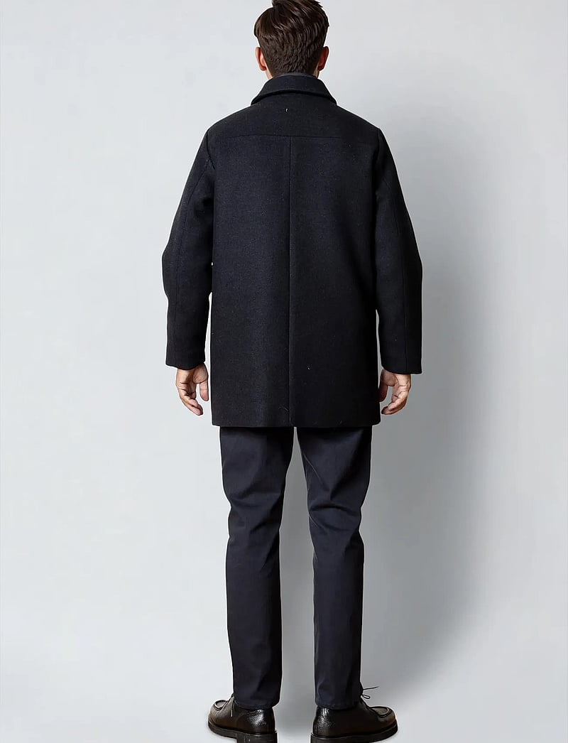 Clean Cut Copenhagen - Hasting wool coat - wool coats - dark navy - 4