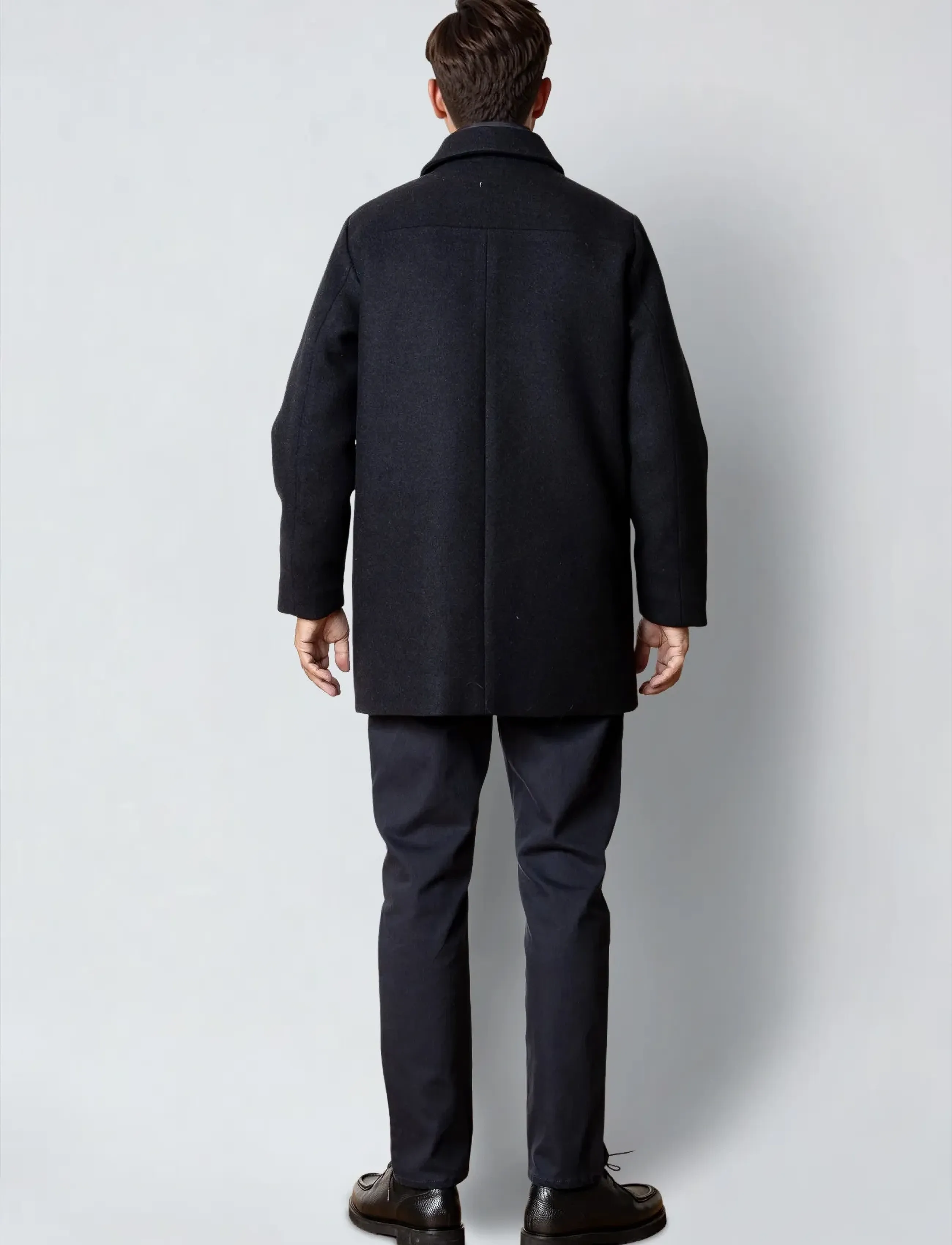Clean Cut Copenhagen - Hasting wool coat - ullrockar - dark navy - 4