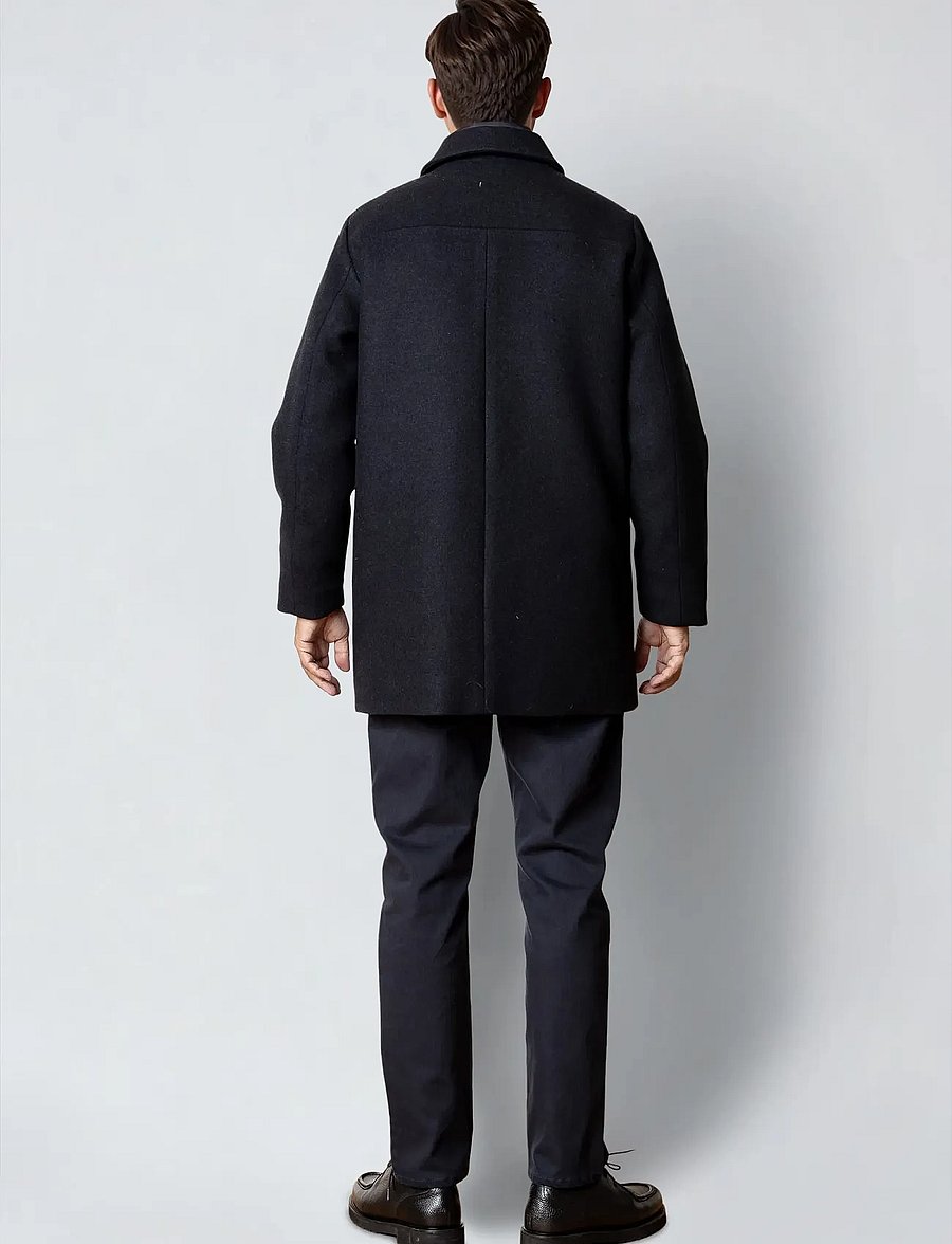Clean Cut Copenhagen - Hasting wool coat - wollmäntel - dark navy - 4