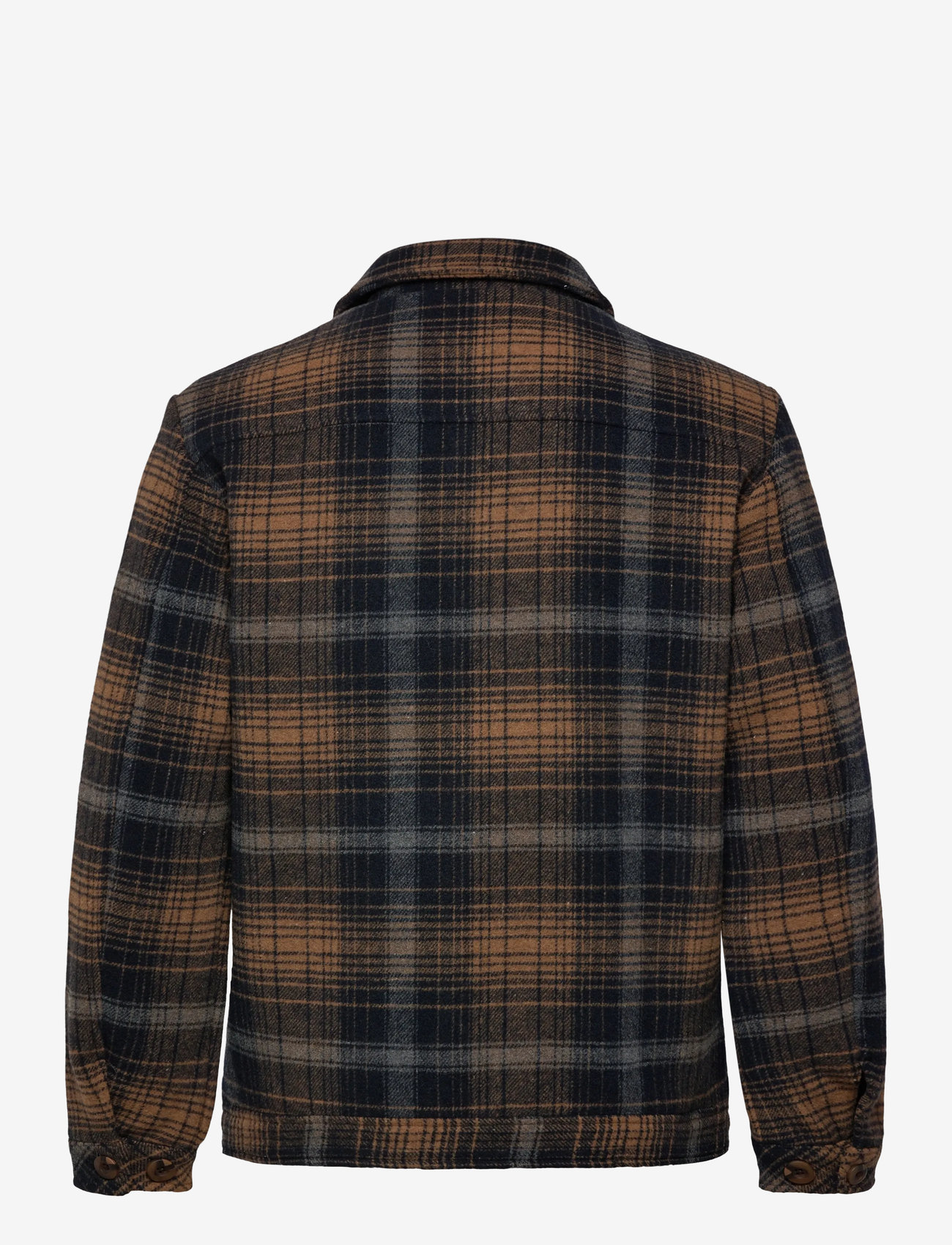 Clean Cut Copenhagen - Luke check wool jacket - fall jackets - dark navy - 1