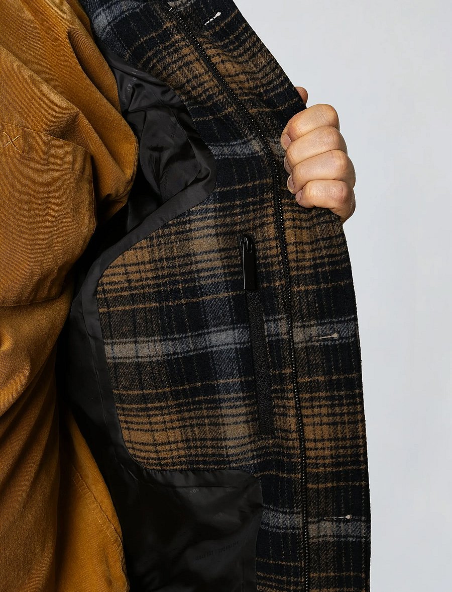 Clean Cut Copenhagen - Luke check wool jacket - jakker - dark navy - 4