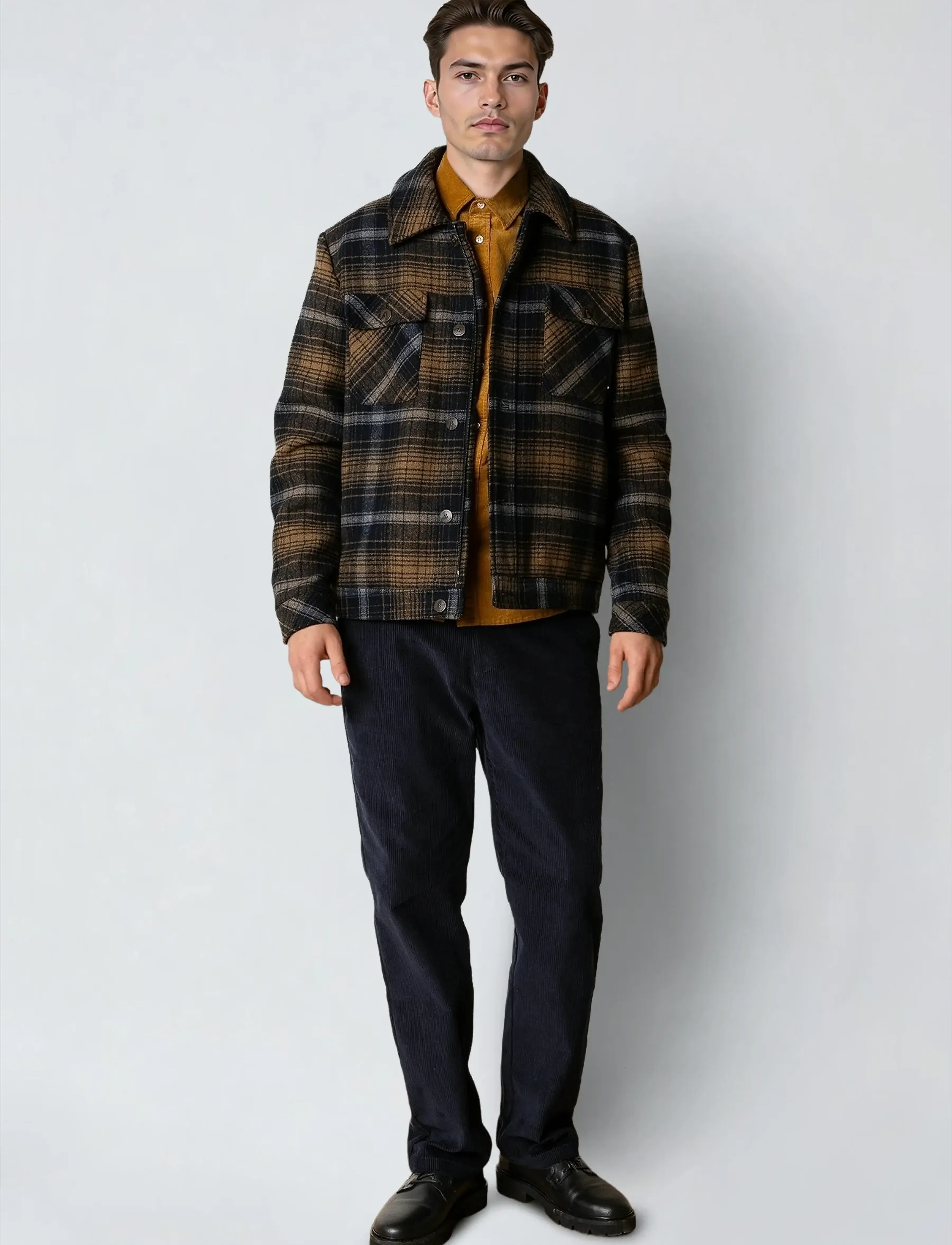 Luke Check Wool Jacket 4