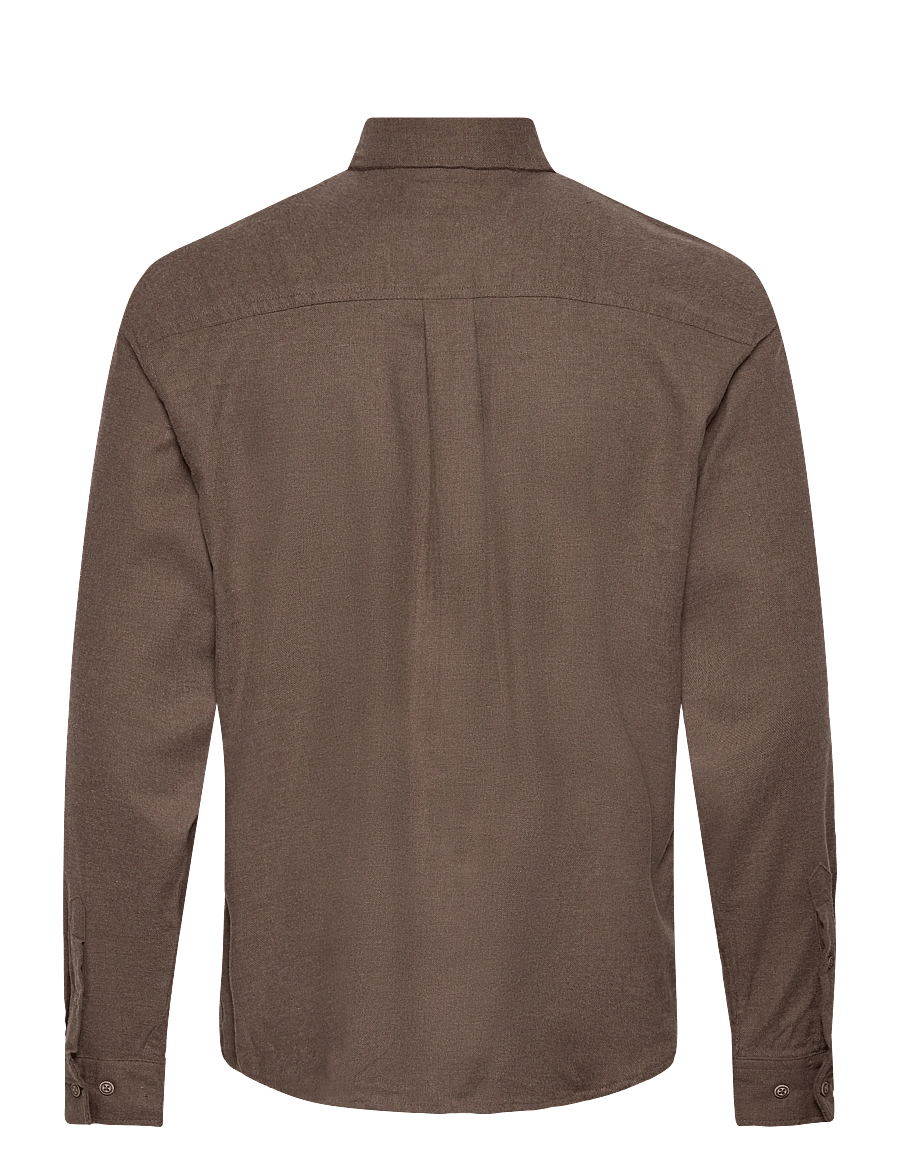 Clean Cut Copenhagen - Russel flannel shirt - flanell-hemden - brown melangÈ - 2