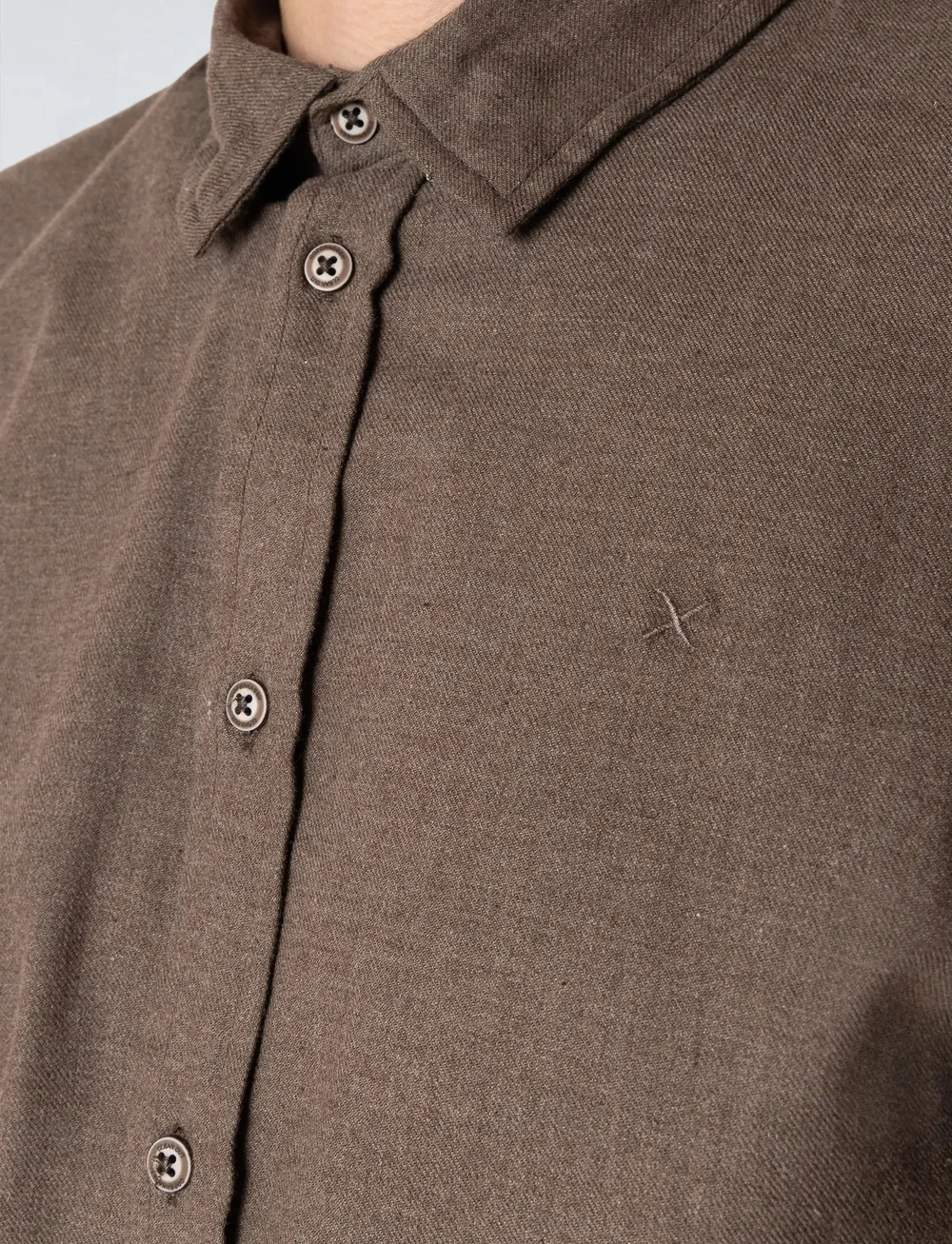 Clean Cut Copenhagen - Russel flannel shirt - flannel-skjorter - brown melangÈ - 3
