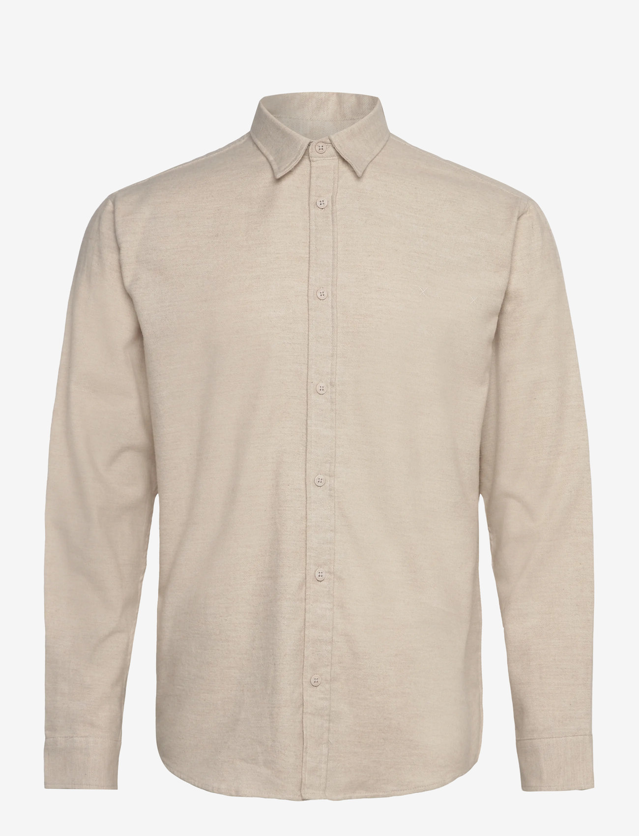 Clean Cut Copenhagen - Russel flannel shirt - flanellskjortor - ecru melange - 1