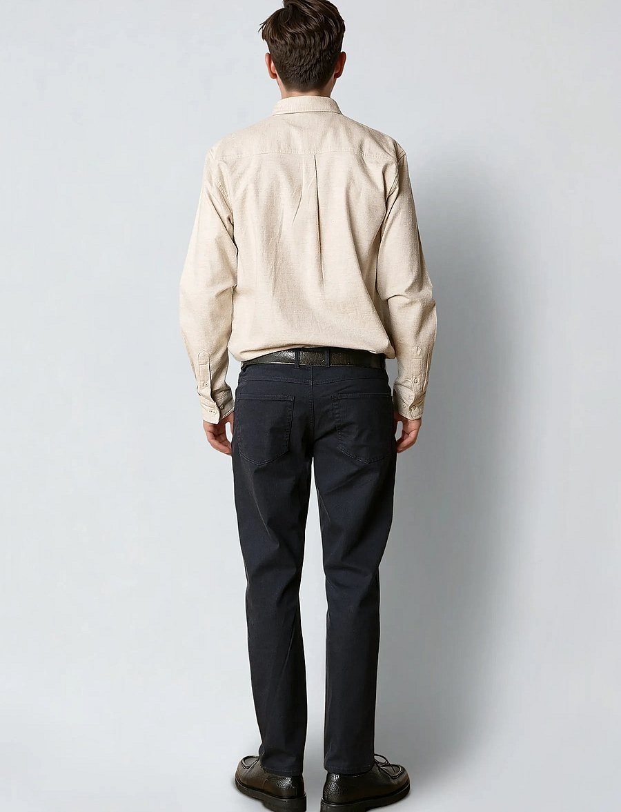 Clean Cut Copenhagen - Russel flannel shirt - flanellen overhemden - ecru melange - 5