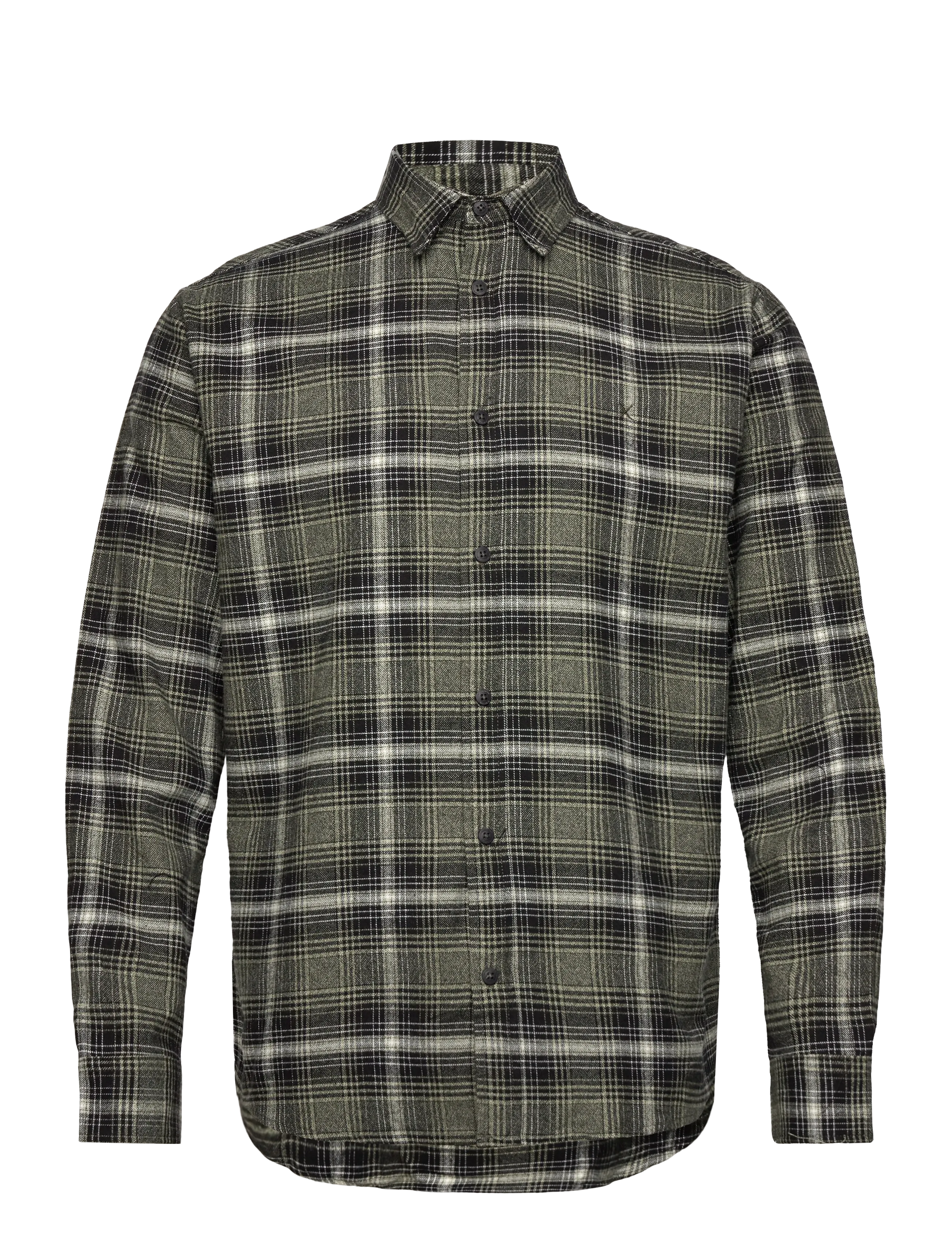Dylan checked flannel shirt - ARMY/BLACK