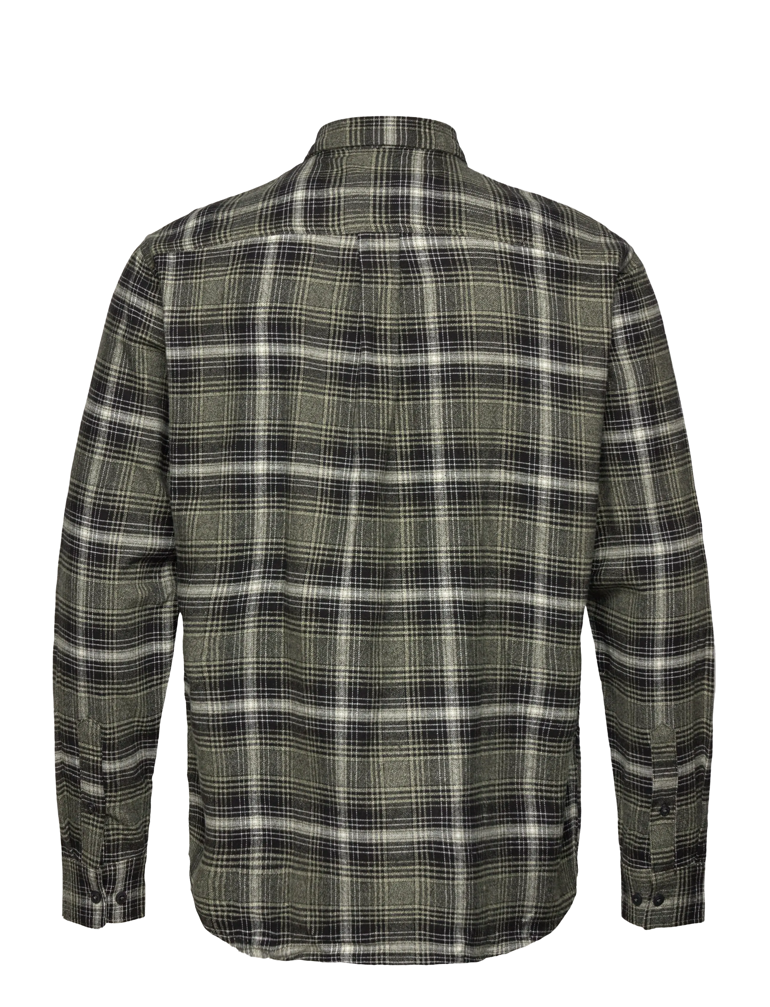 Clean Cut Copenhagen - Dylan checked flannel shirt - casual skjorter - army/black - 2