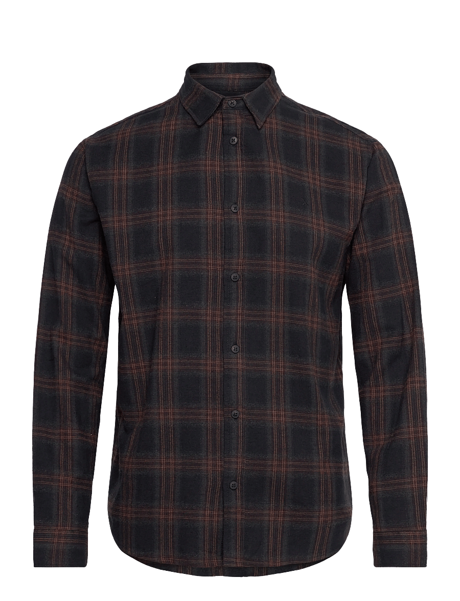Clean Cut Copenhagen - Dylan checked flannel shirt - flanellskjortor - dark navy - 1