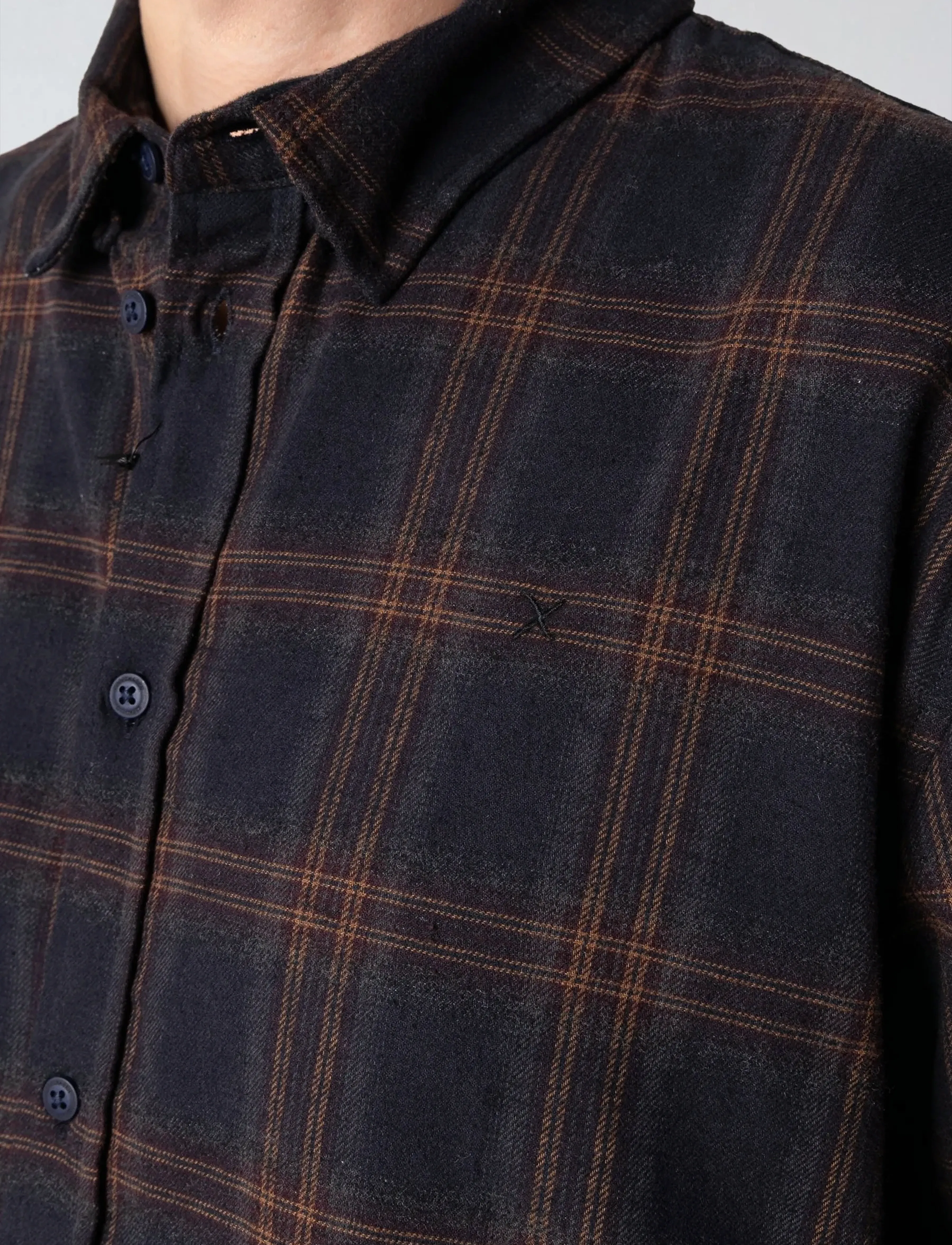 Clean Cut Copenhagen - Dylan checked flannel shirt - flanellskjortor - dark navy - 3