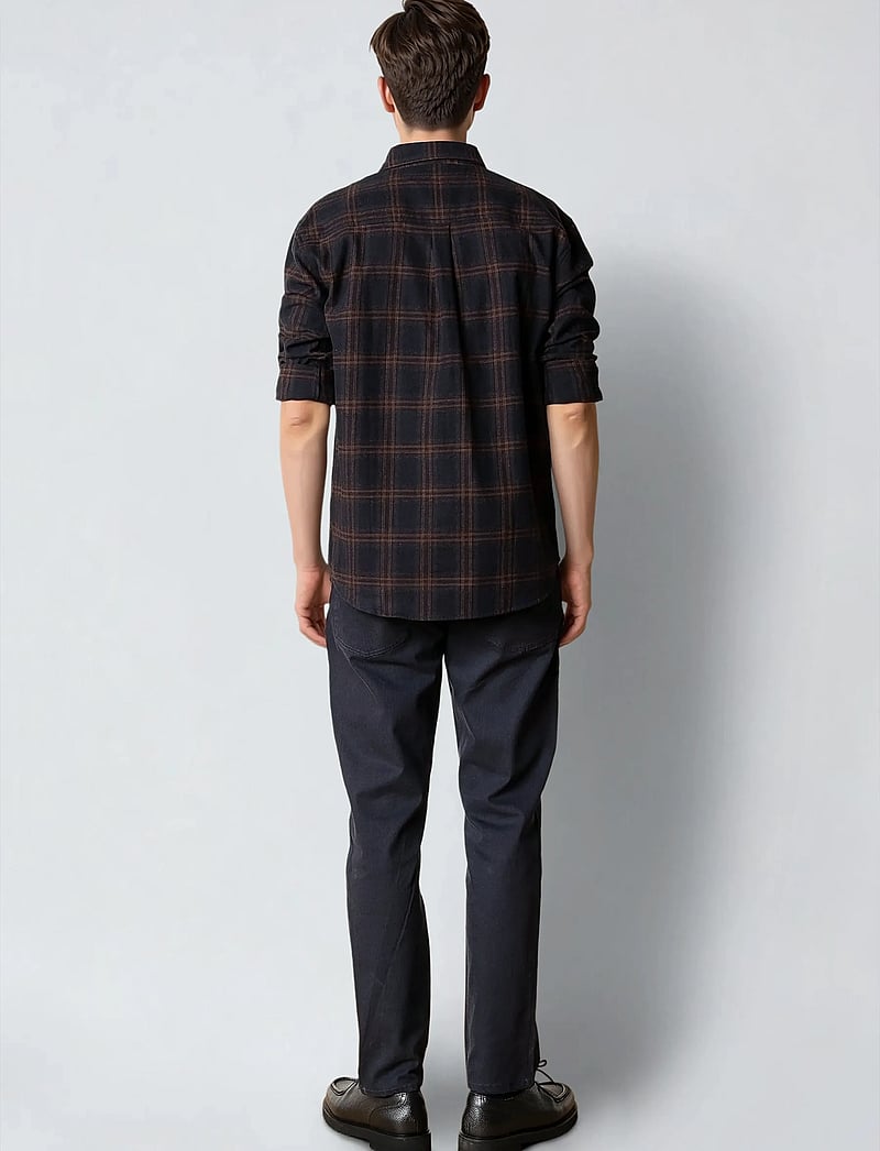 Clean Cut Copenhagen - Dylan checked flannel shirt - flanell-hemden - dark navy - 5