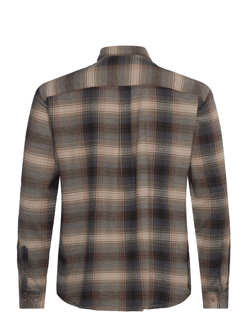 Clean Cut Copenhagen - Dylan checked flannel shirt - flanell-hemden - ecru/navy - 2