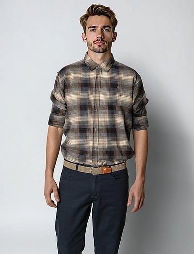 Dylan Checked Flannel Shirt - Casual