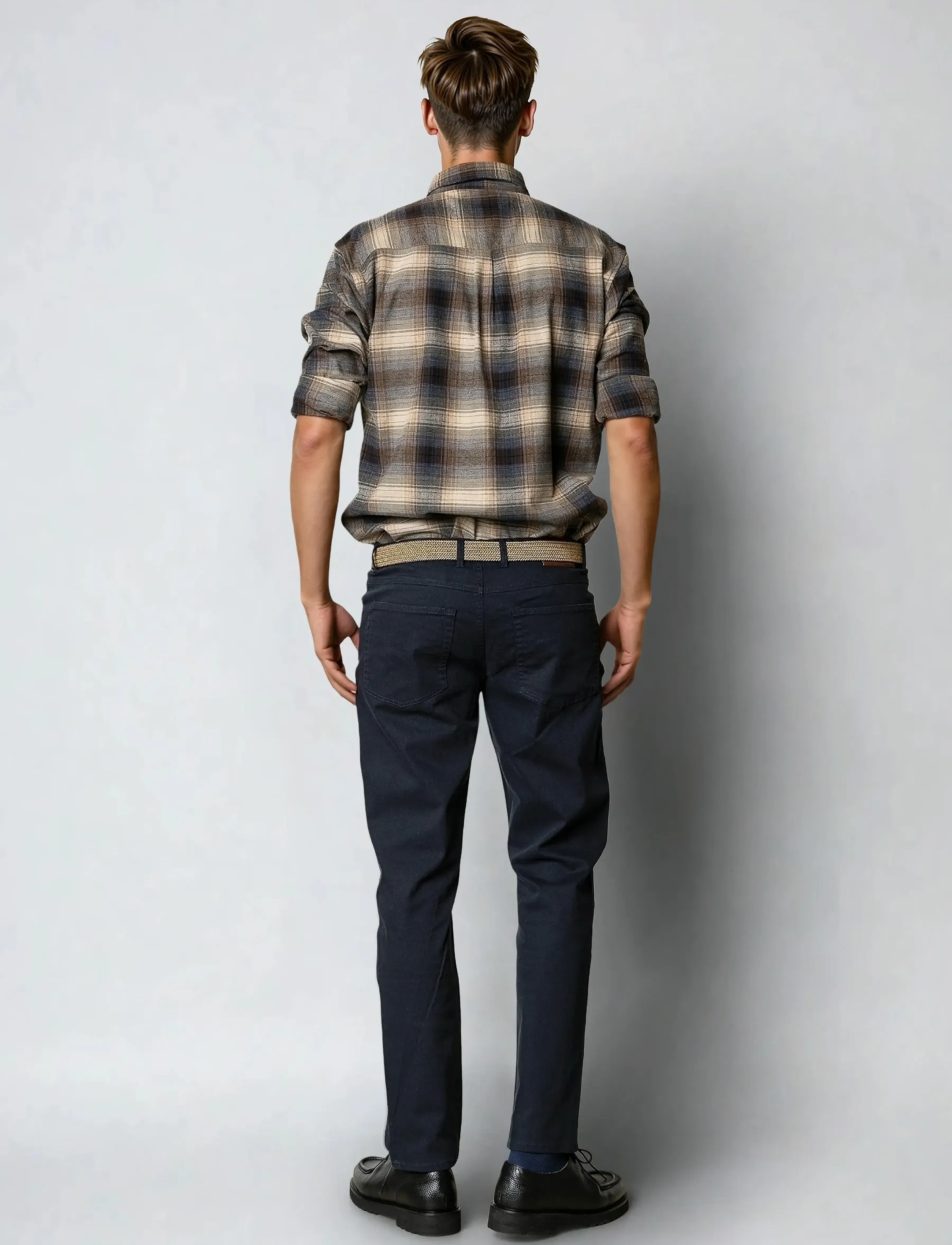 Clean Cut Copenhagen - Dylan checked flannel shirt - flanellipaidat - ecru/navy - 5