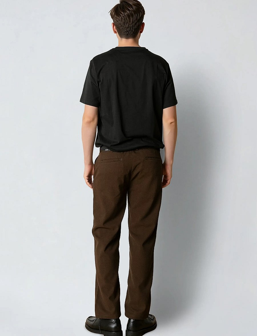 Clean Cut Copenhagen - Barcelona diego pants - vabaajapüksid - brown melangÈ - 5
