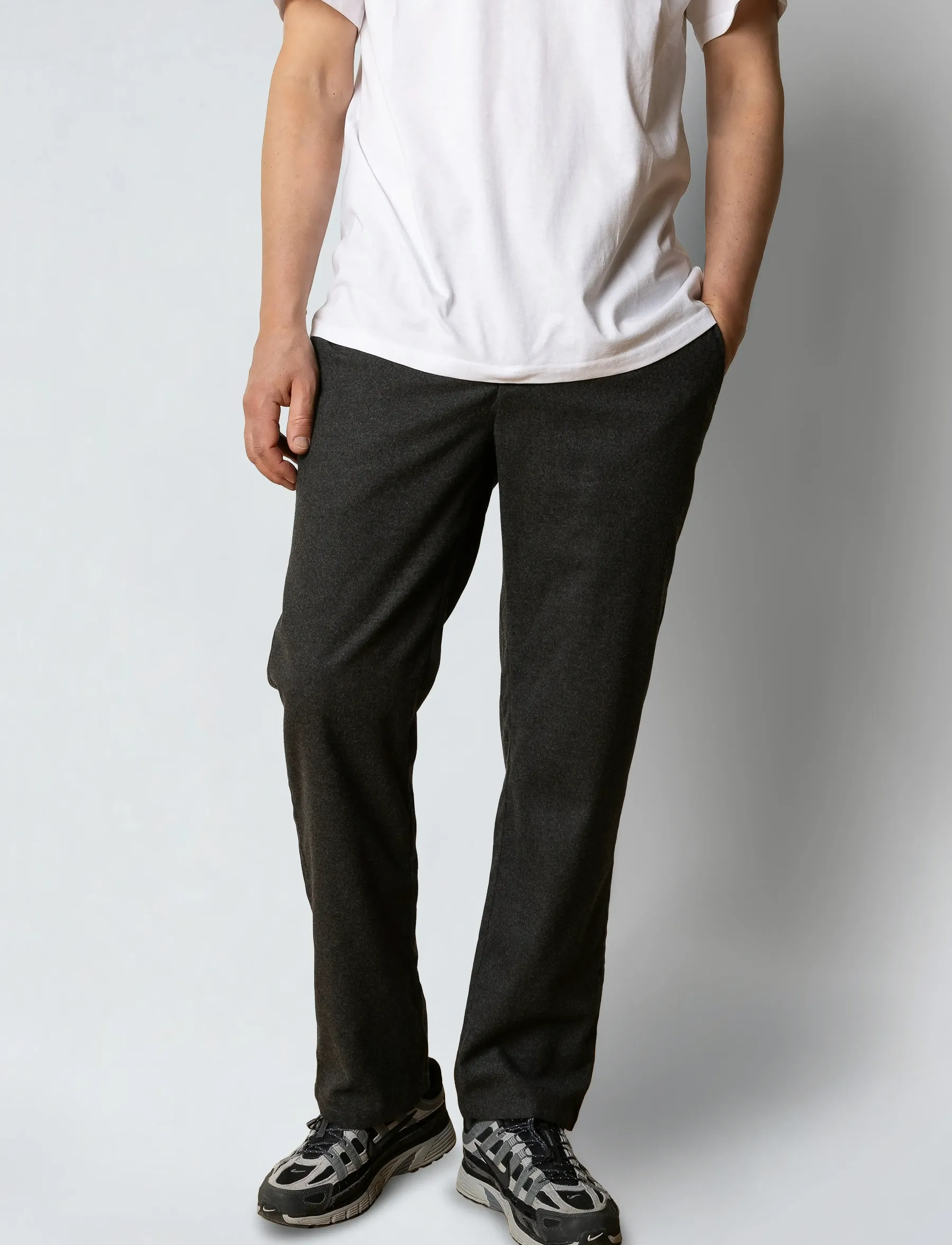 Clean Cut Copenhagen Barcelona Diego Pants, 36 x 32, Grey, Bukser > Afslappet, Herre