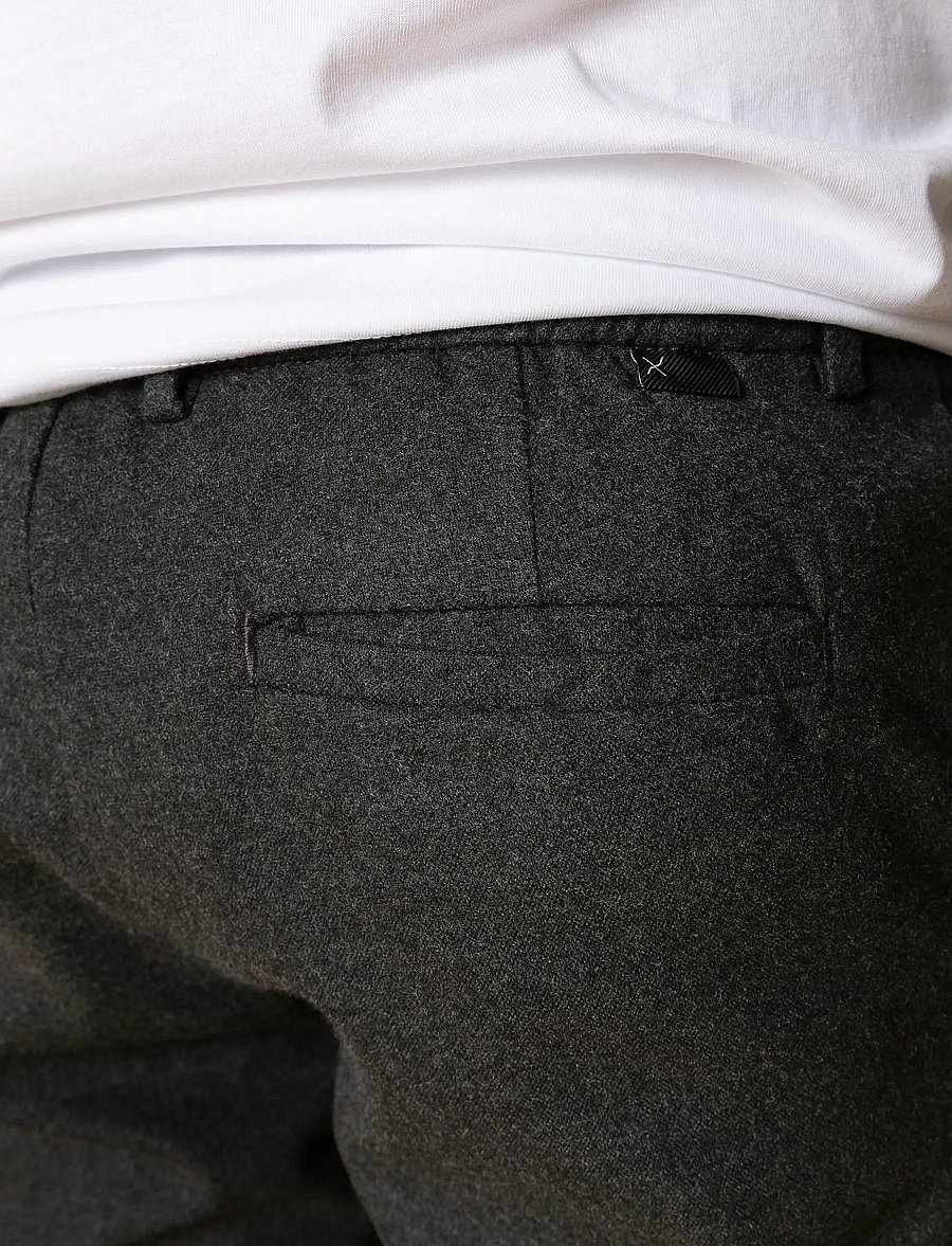 Clean Cut Copenhagen - Barcelona diego pants - casual trousers - charcoal melange - 3