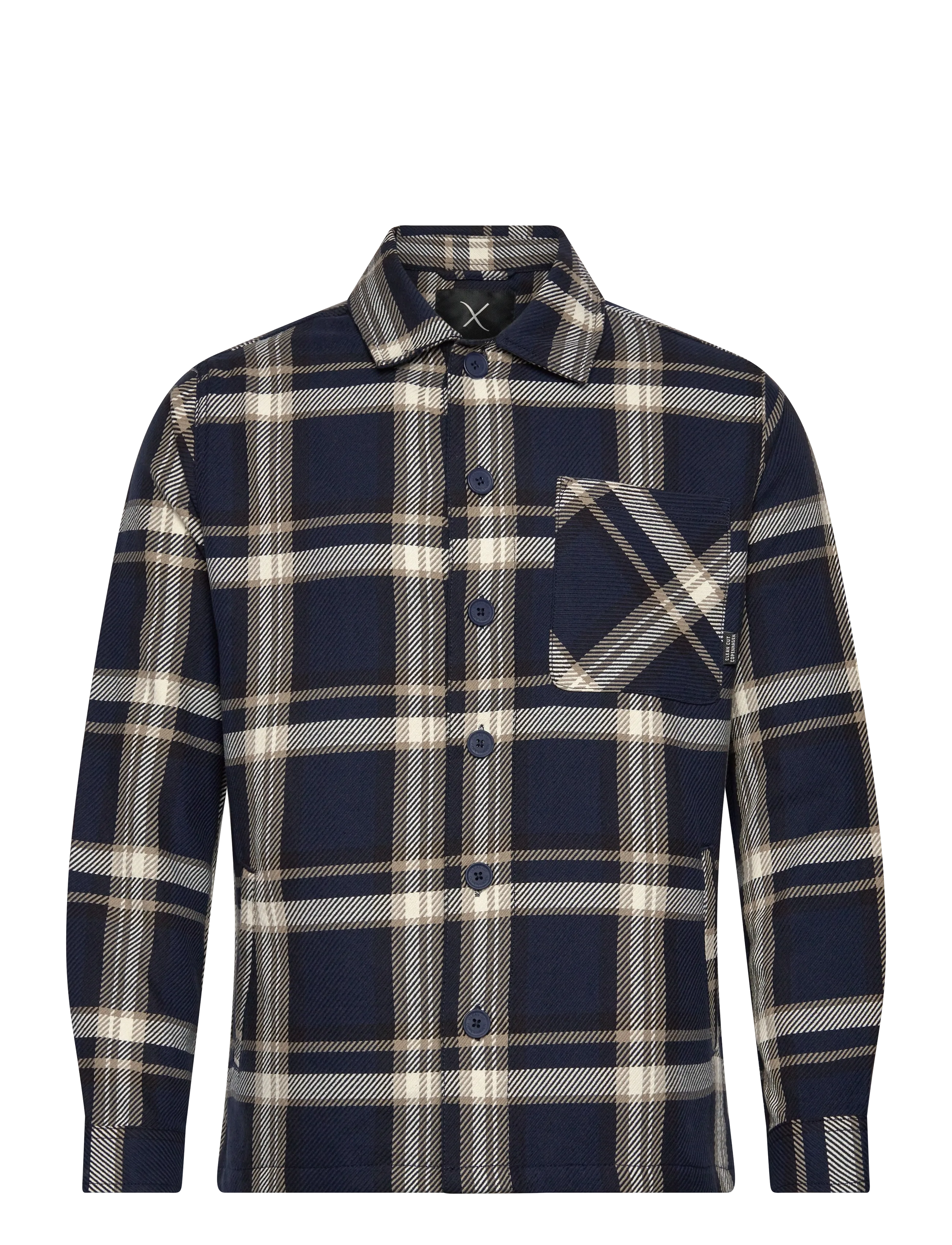 Clean Cut Copenhagen Asher checked overshirt - Deals - NAVY / navy