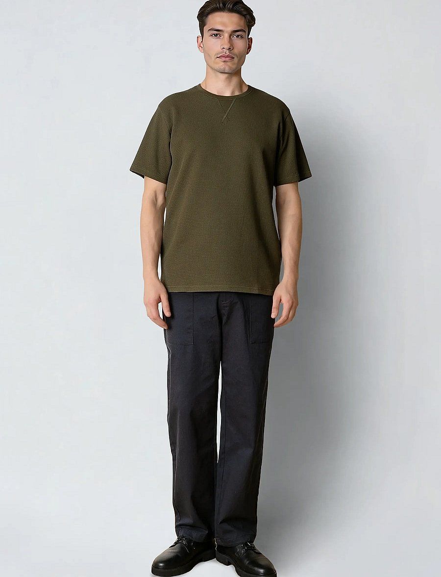Clean Cut Copenhagen - Enzo t-shirt - kortærmede t-shirts - army - 4