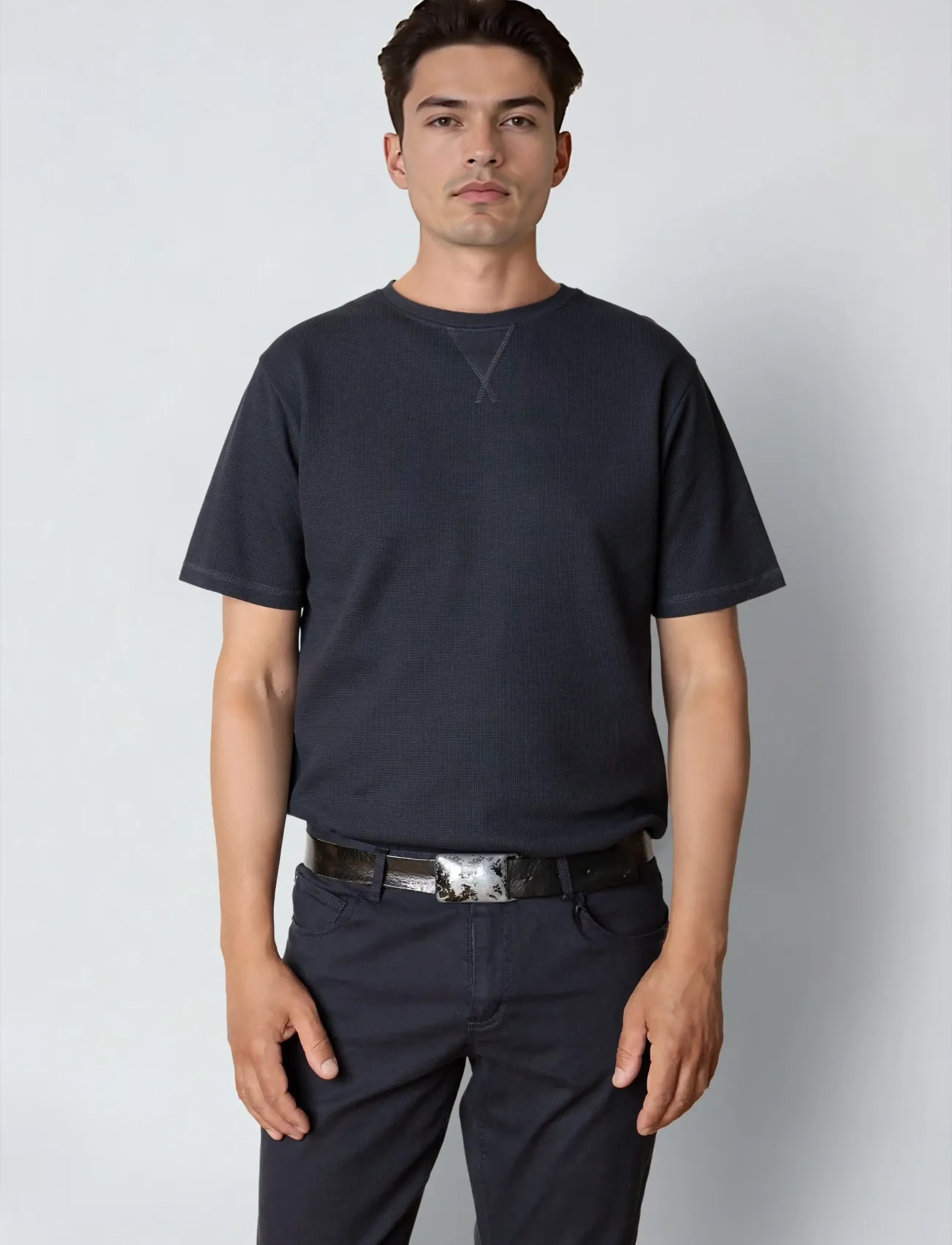Clean Cut Copenhagen Enzo T-Shirt, L, T-shirts, Marineblau - Short-sleeved, Männerswear
