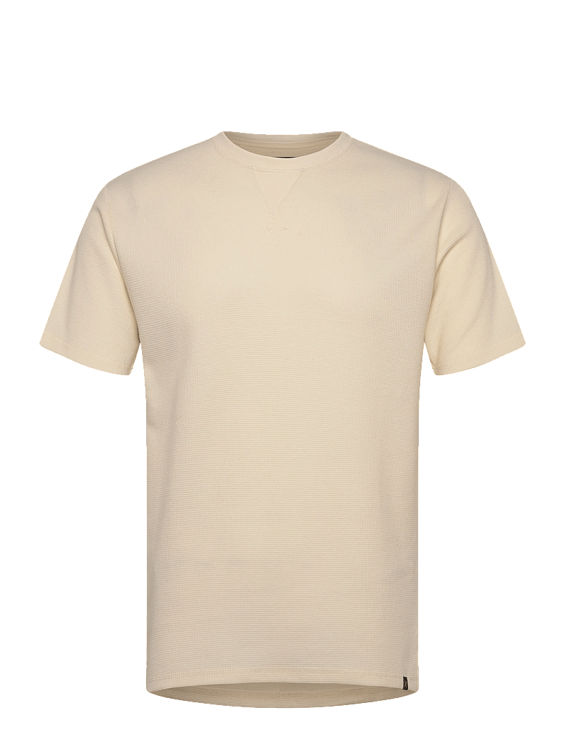 Clean Cut Copenhagen - Enzo t-shirt - kortärmade t-shirts - ecru melange - 1