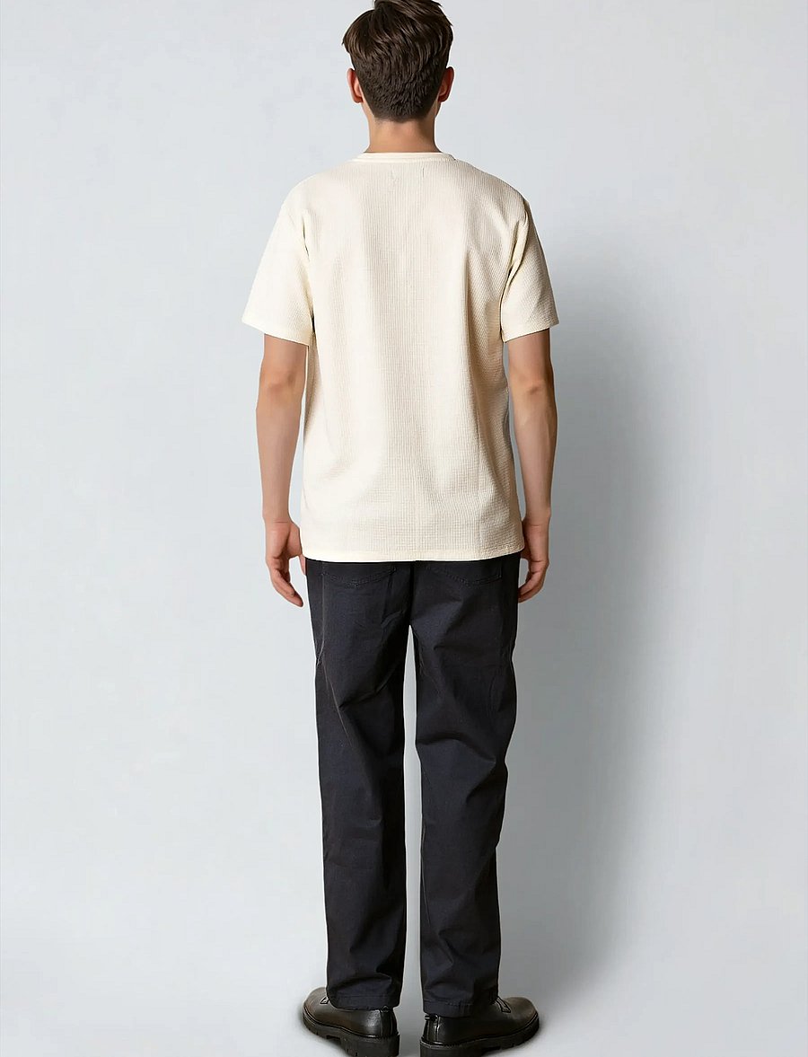 Clean Cut Copenhagen - Enzo t-shirt - kortærmede t-shirts - ecru melange - 5