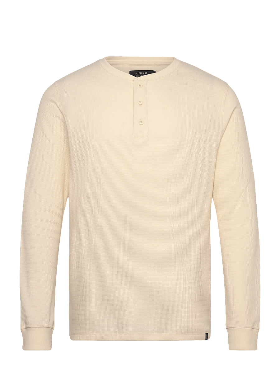 Clean Cut Copenhagen - Cal L/S grandad - ecru melange - 1