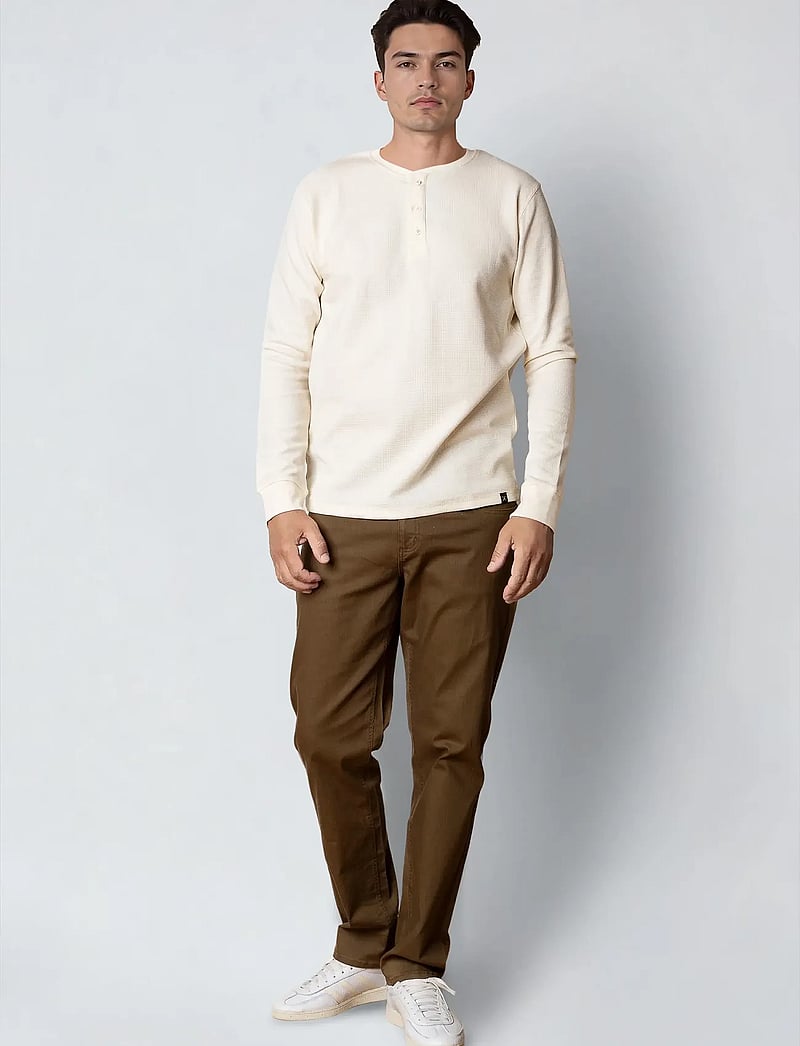 Clean Cut Copenhagen - Cal L/S grandad - pitkähihaiset - ecru melange - 3